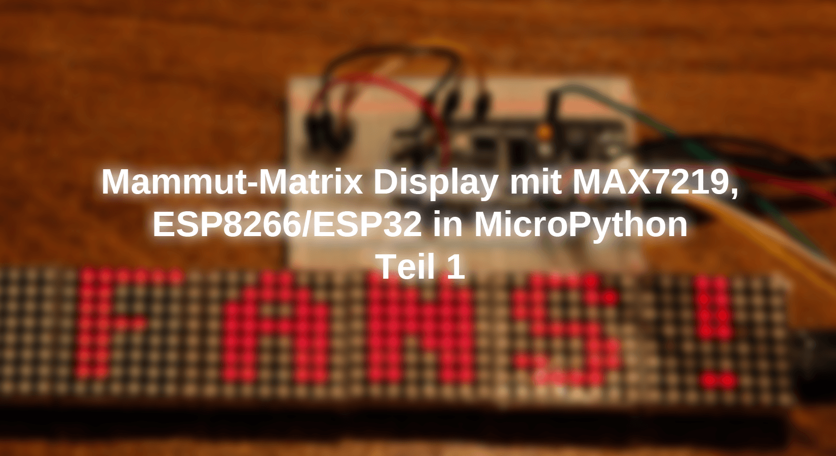 MAX7219 Based 8x8 Dot Matrix Display Module Pinout, Features & Circuit