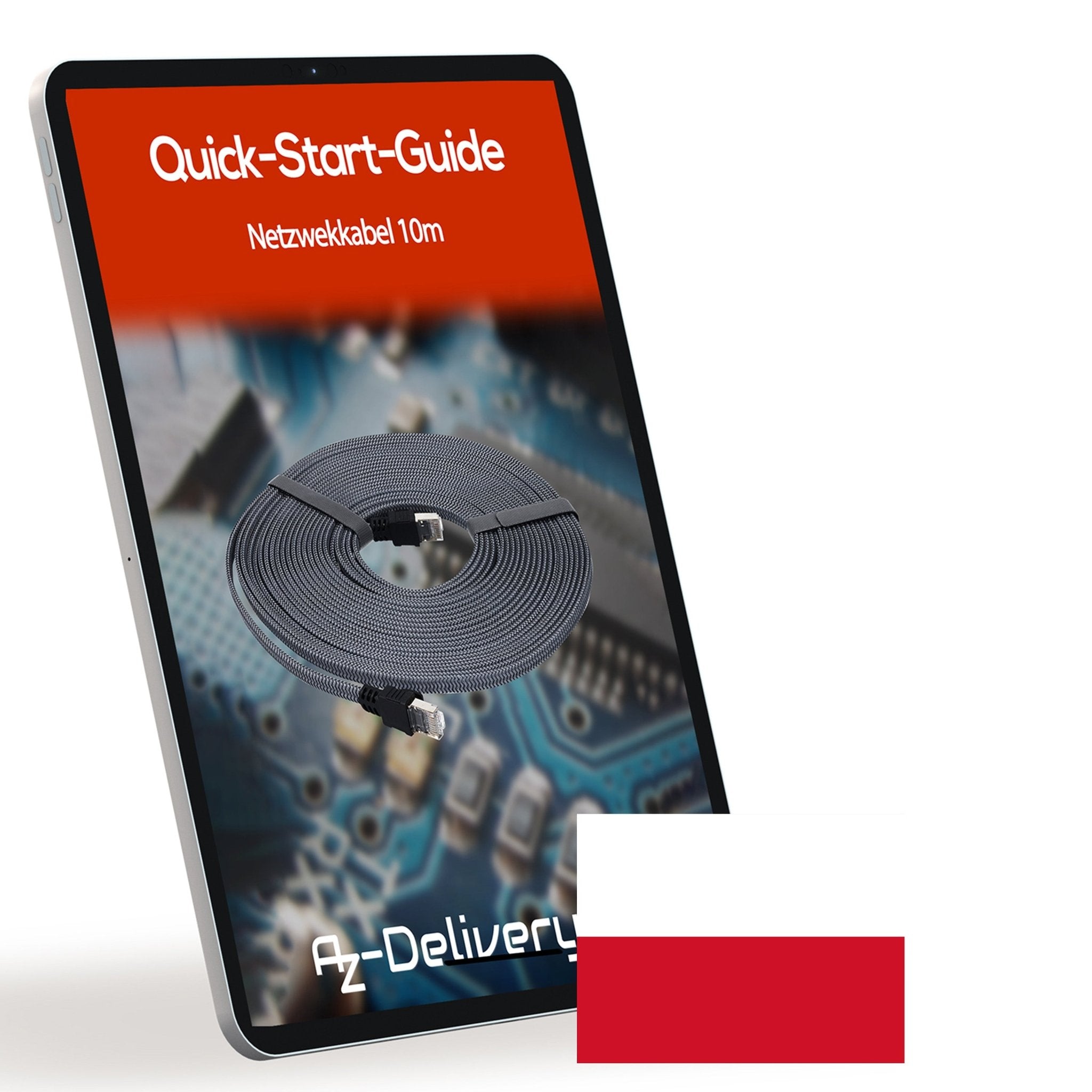 10m CAT7 Netzwerkkabel - Grau/Silber, Gigabit Ethernet LAN Kabel - 10000 Mbit/s - Highspeed Patchkabel Cat.7 Rohkabel S/FTP PIMF Schirmung - AZ - Delivery