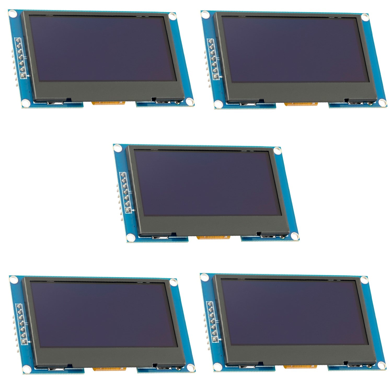 2,42" 128X64 - OLED - Anzeigemodul SPI - 2.42 Zoll OLED Bildschirm kompatibel mit Arduino UNO R3 - Grüne Schrift OLED - AZ - Delivery