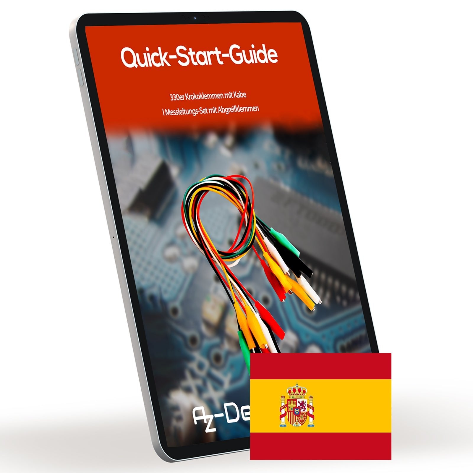 30er Set Krokodilklemmen: Elektro Klemmen für Arduino Kit, Breadboard & Multimeter, 12V, Ideal für Experimente (50cm) - AZ - Delivery