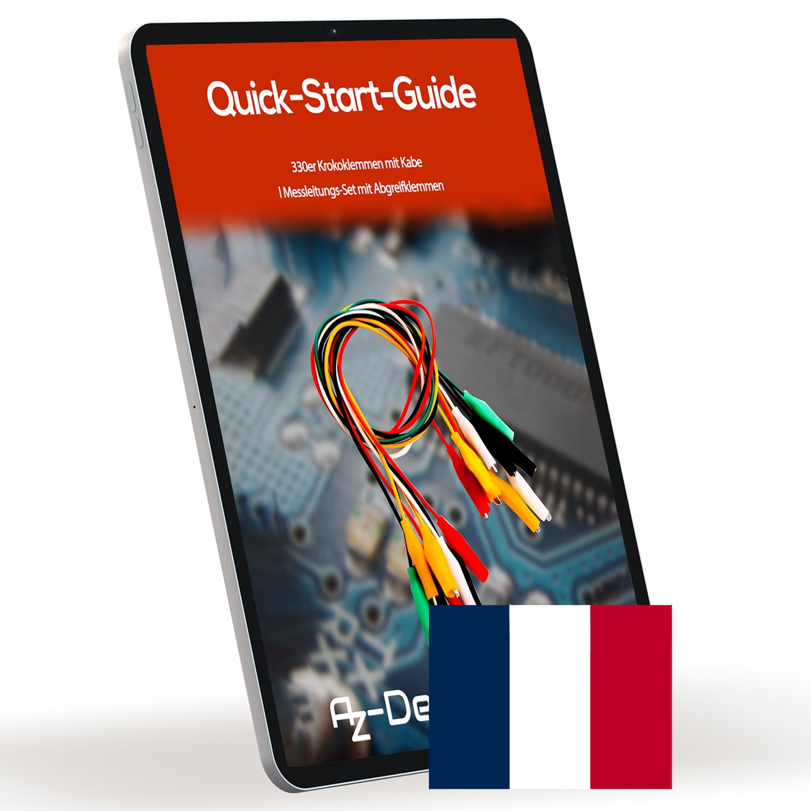 30er Set Krokodilklemmen: Elektro Klemmen für Arduino Kit, Breadboard & Multimeter, 12V, Ideal für Experimente (50cm) - AZ - Delivery