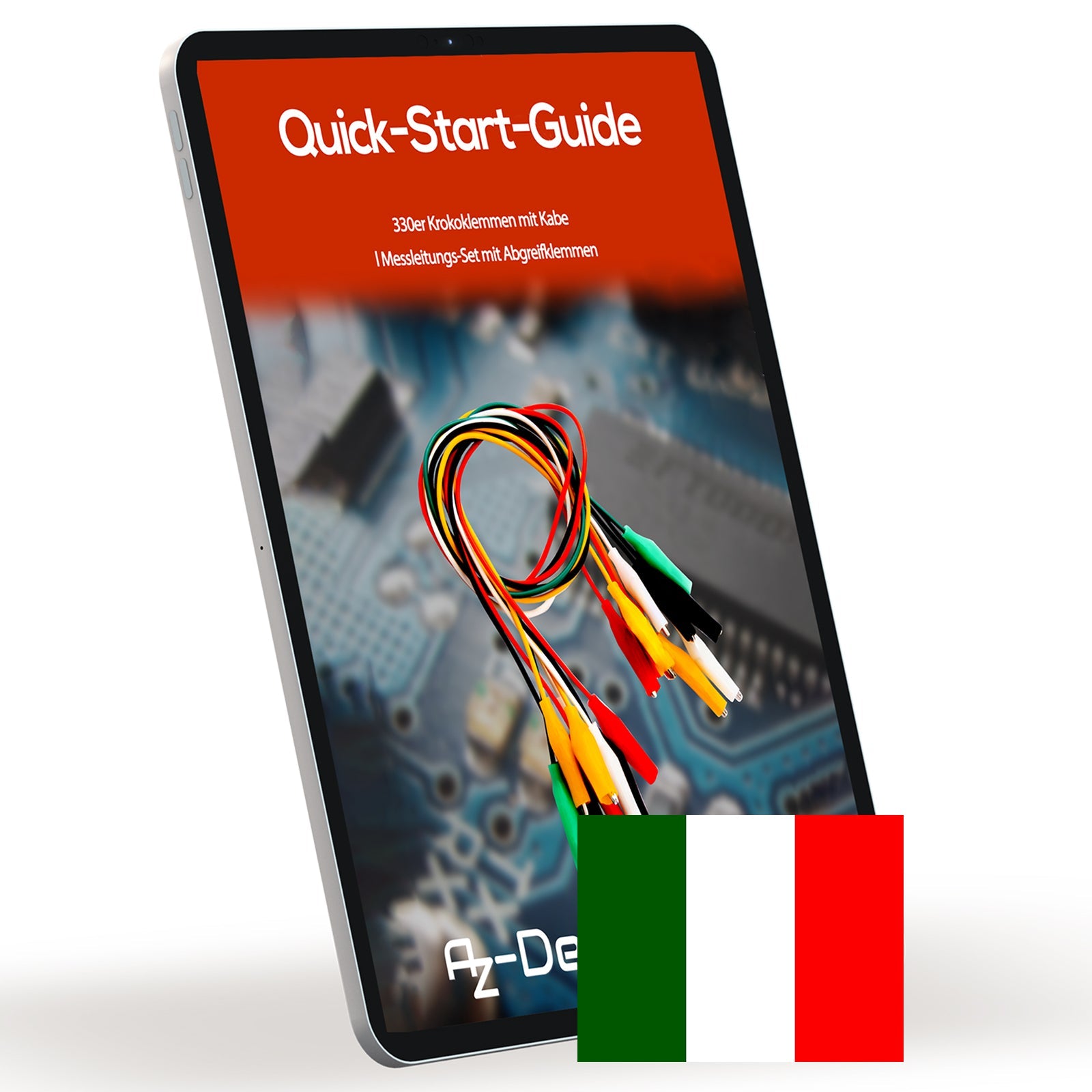 30er Set Krokodilklemmen: Elektro Klemmen für Arduino Kit, Breadboard & Multimeter, 12V, Ideal für Experimente (50cm) - AZ - Delivery