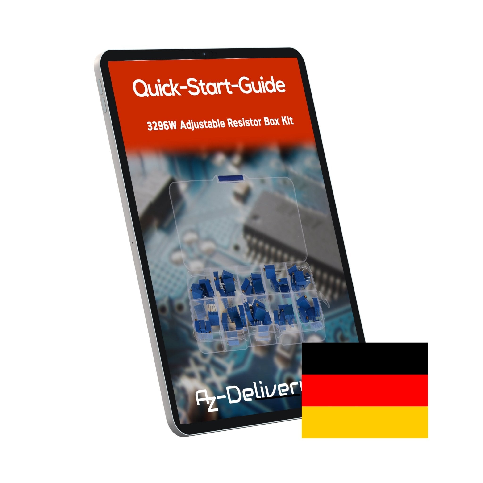 3296W Trimmer Potentiometer Set – 12 Werte, 60 Stück (500Ω bis 1MΩ) – Hochpräzise Lineare Potentiometer für Elektronikprojekte – Enthält 1K, 10K, 100K Ohm und mehr - AZ - Delivery