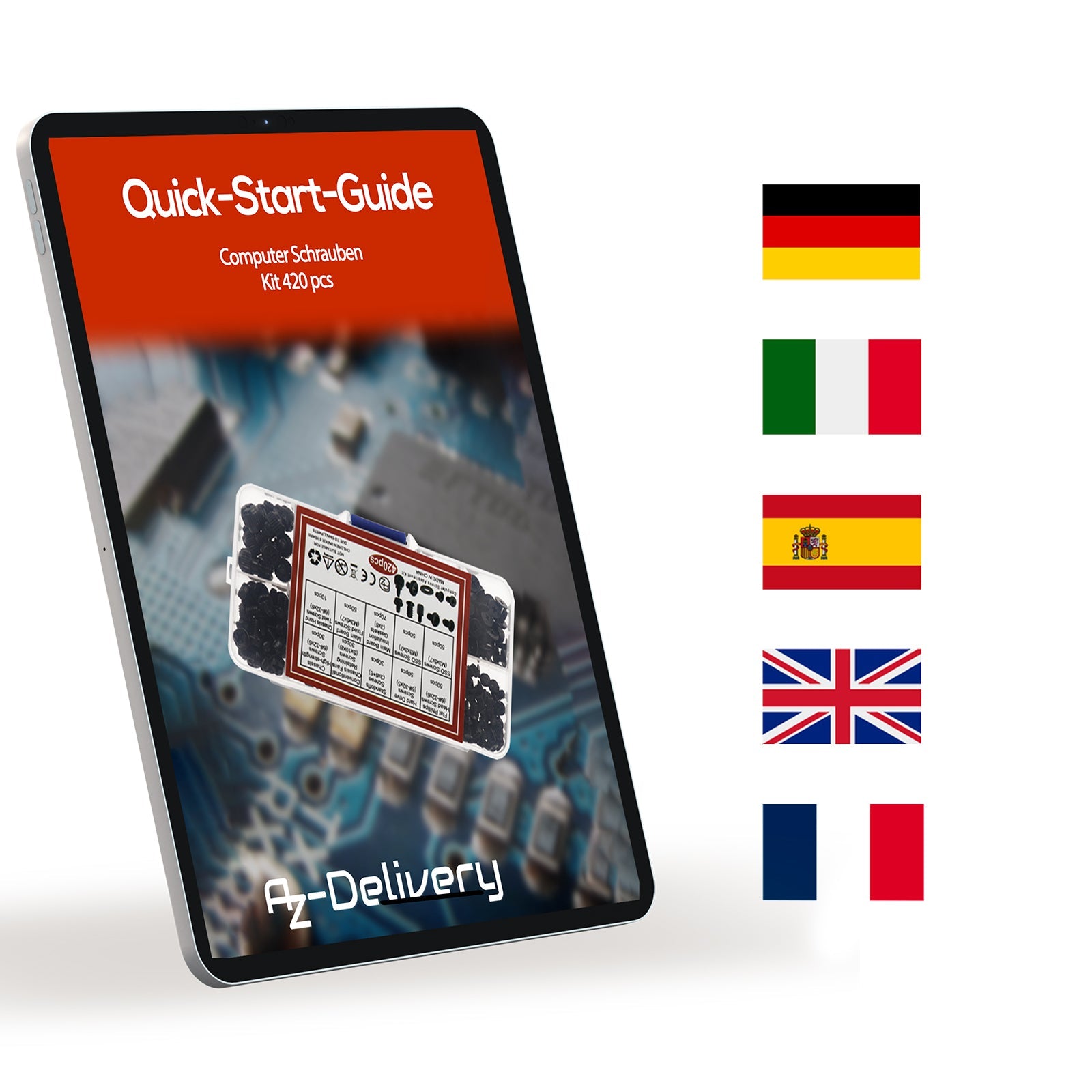 420 Stk PC Schrauben Set – Umfassendes Computer Schrauben Set - AZ - Delivery