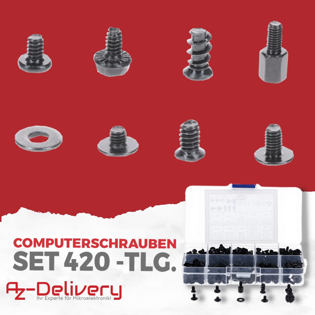420 Stk PC Schrauben Set – Umfassendes Computer Schrauben Set - AZ - Delivery