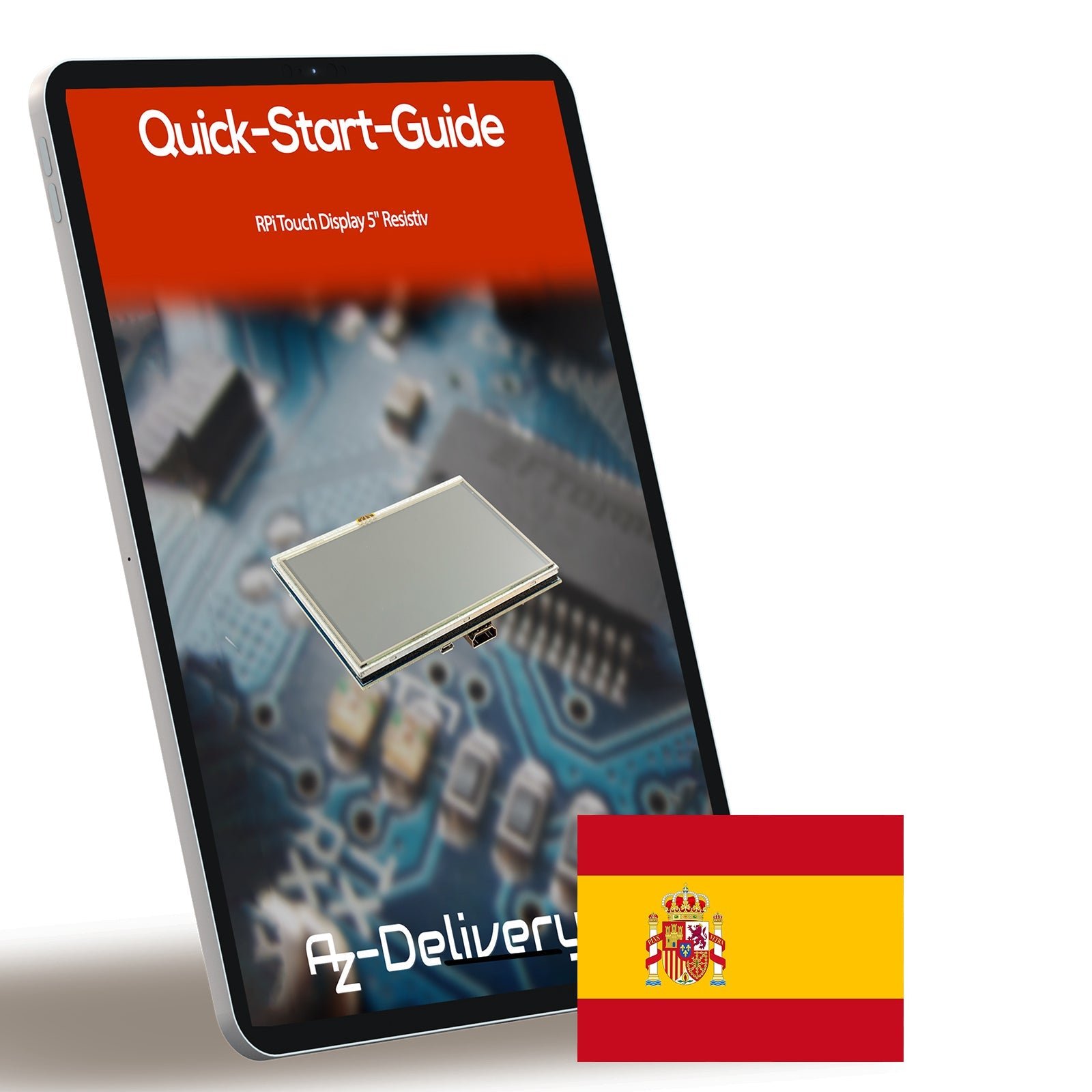 5 - Zoll TFT LCD Touchscreen HDMI Monitor kompatibel mit Raspberry Pi 4B, 3B+, 3B, 2B+, BB Black, Banana Pi, Jetson Nano, Windows 10/8/7 - 800x480 Auflösung Display - AZ - Delivery