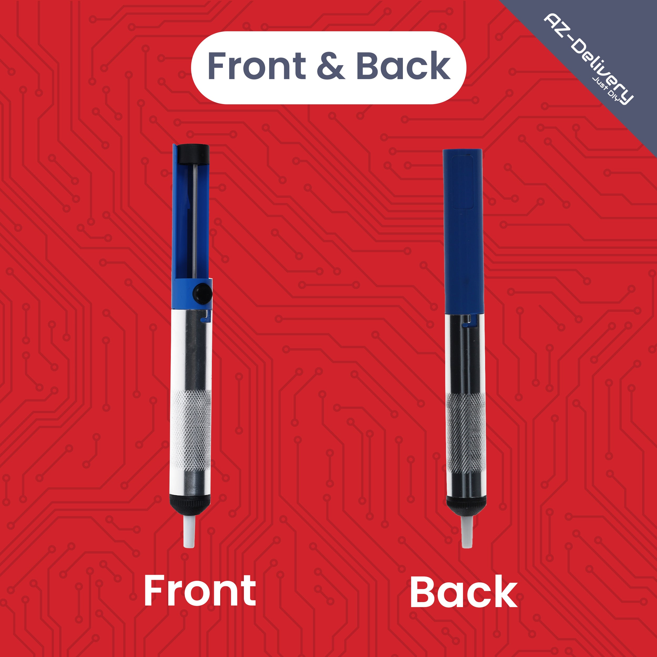 Entlötpumpe Lötpumpe Lötsauger Desoldering Pump – Lötzinn Entferner für Elektronik & Platinen – Manuelle Vakuum Entlötwerkzeug mit Hitzebeständiger Düse – Lötzubehör für Reparaturen & DIY