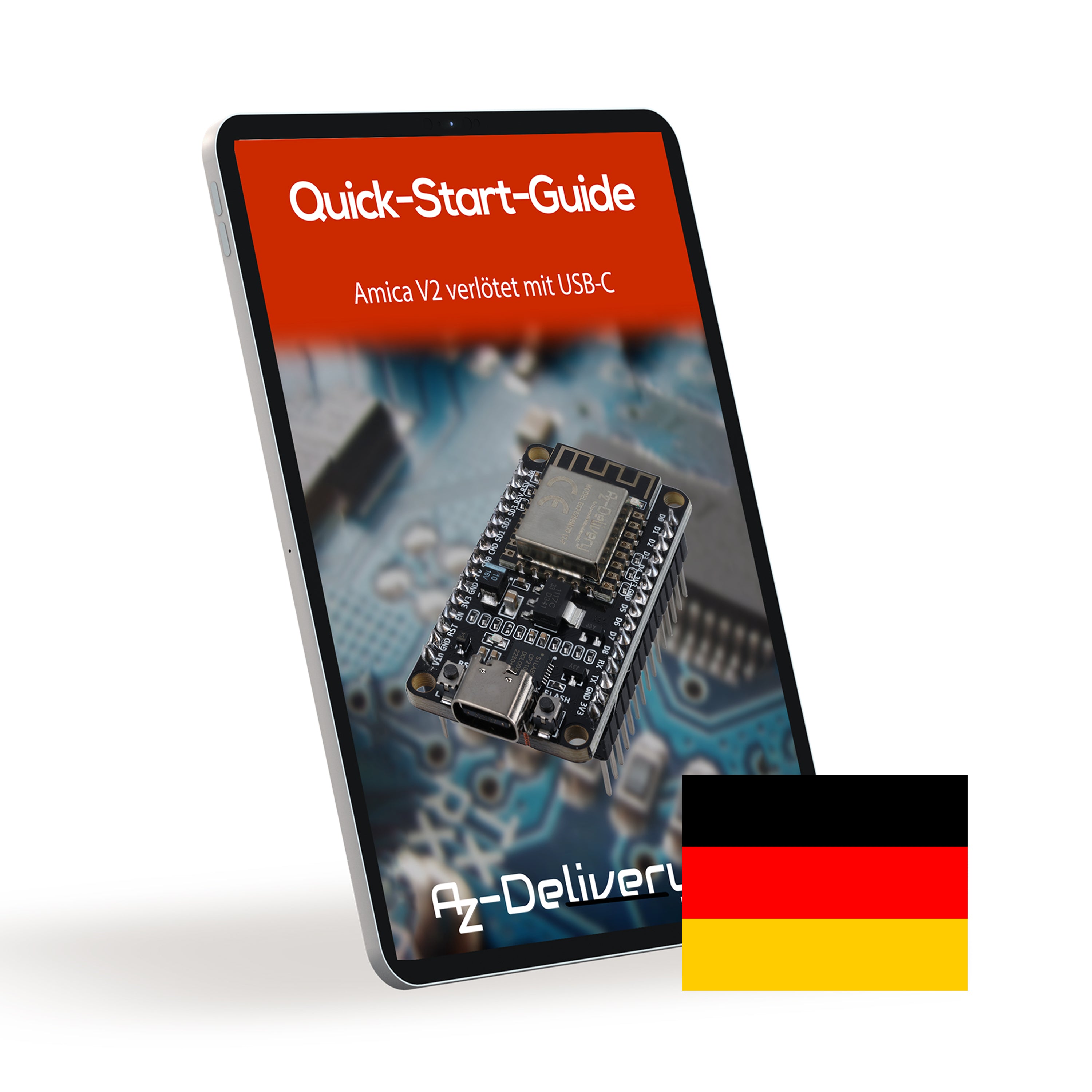 NodeMCU Amica Modul V2 ESP8266 ESP-12F WiFi mit USB-C Anschluss - Node MCU ESP 8266 WiFi Development Board mit CP2102