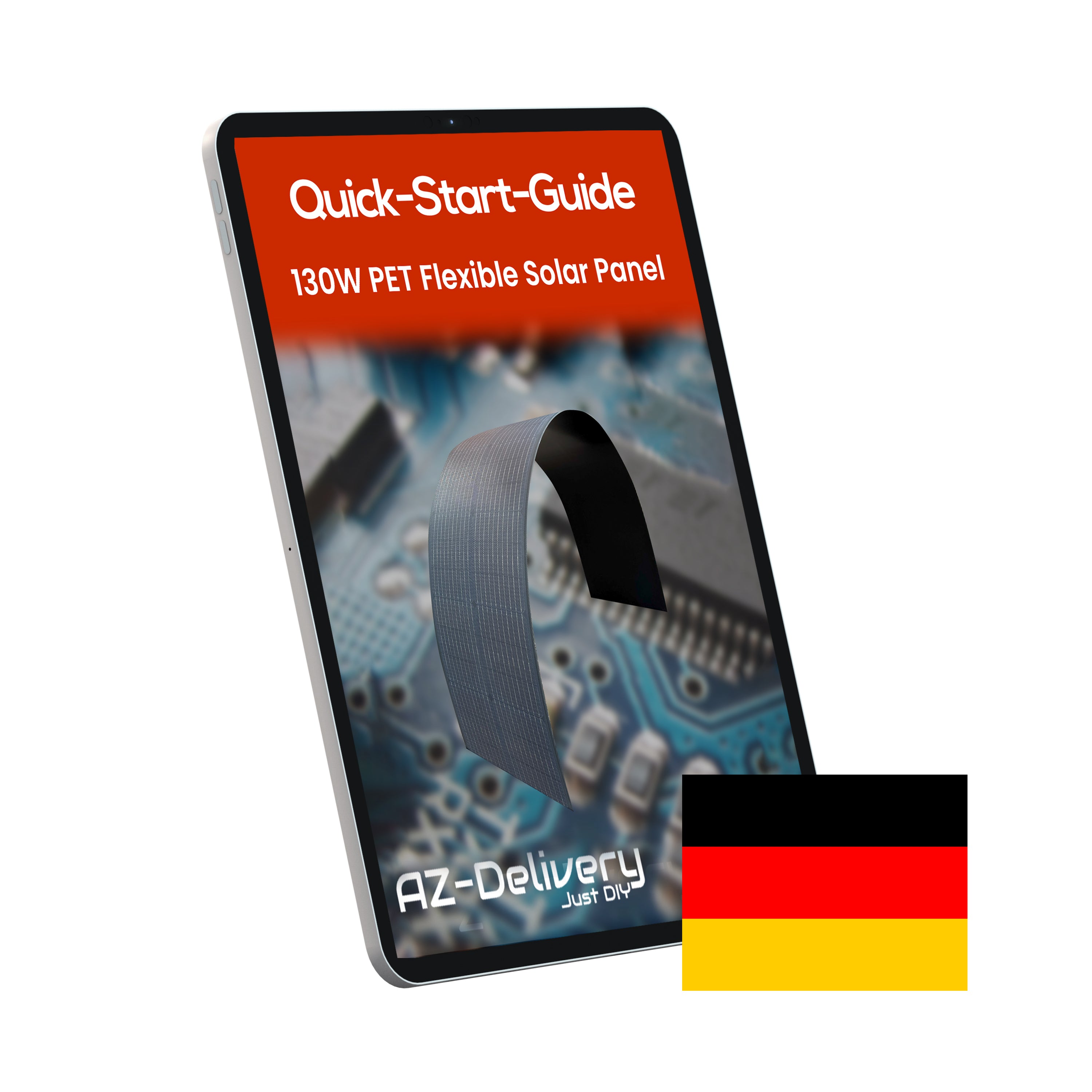 130W ETFE Flexibles Solarpanel – Monokristallines Solarmodul, Leicht & Robust, PV-Modul mit MC4-Stecker, Ideal für Wohnmobil, Boot, Dach, Balkon, Camping & Netzunabhängige Anwendungen