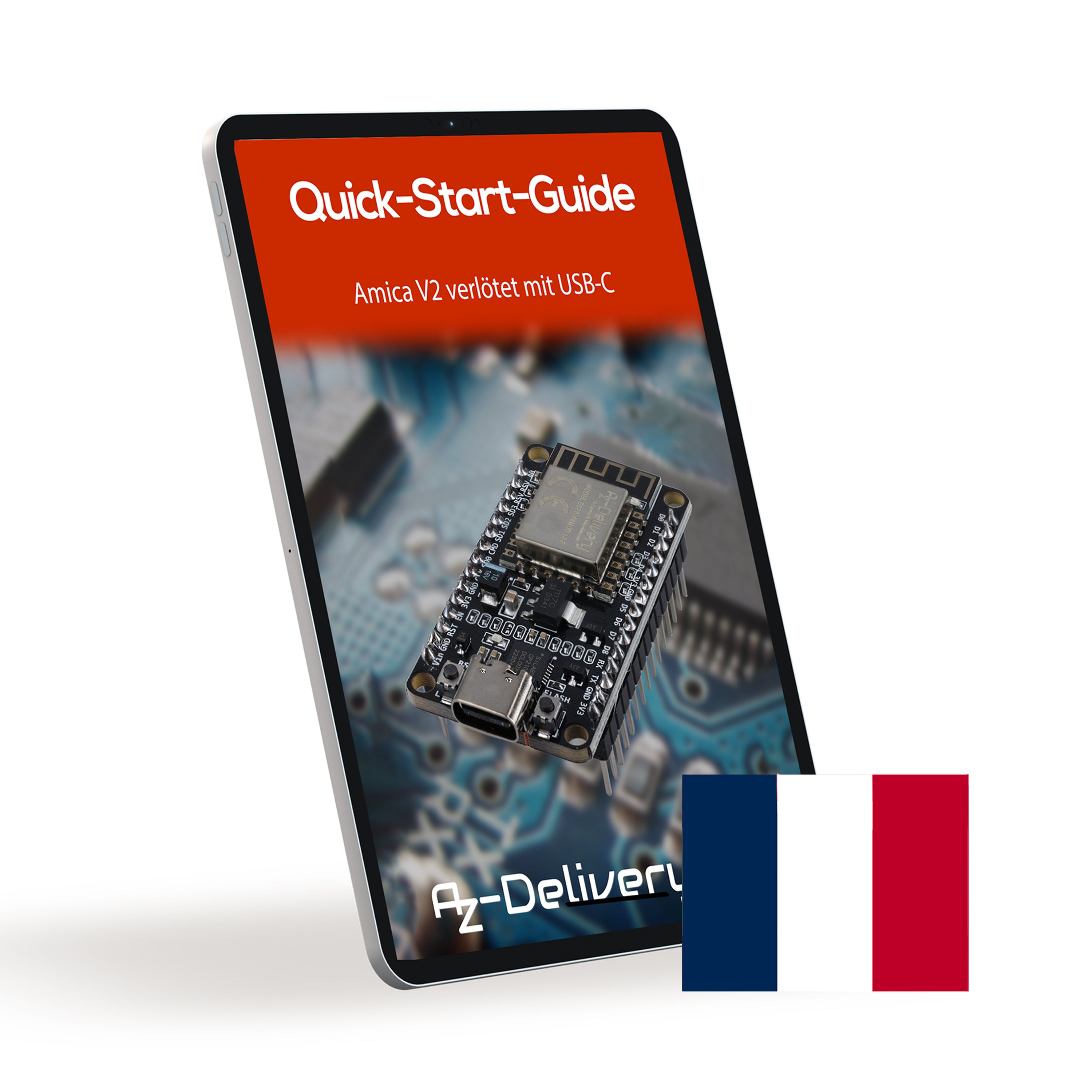 NodeMCU Amica Modul V2 ESP8266 ESP-12F WiFi mit USB-C Anschluss - Node MCU ESP 8266 WiFi Development Board mit CP2102