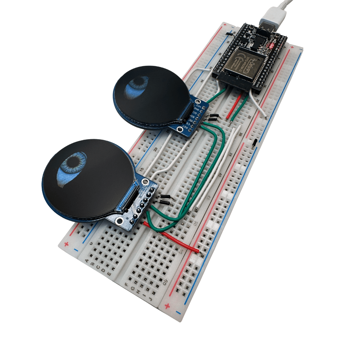 Animierte Augen mit ESP32 und rundem 1,28″ TFT - Display - AZ - Delivery