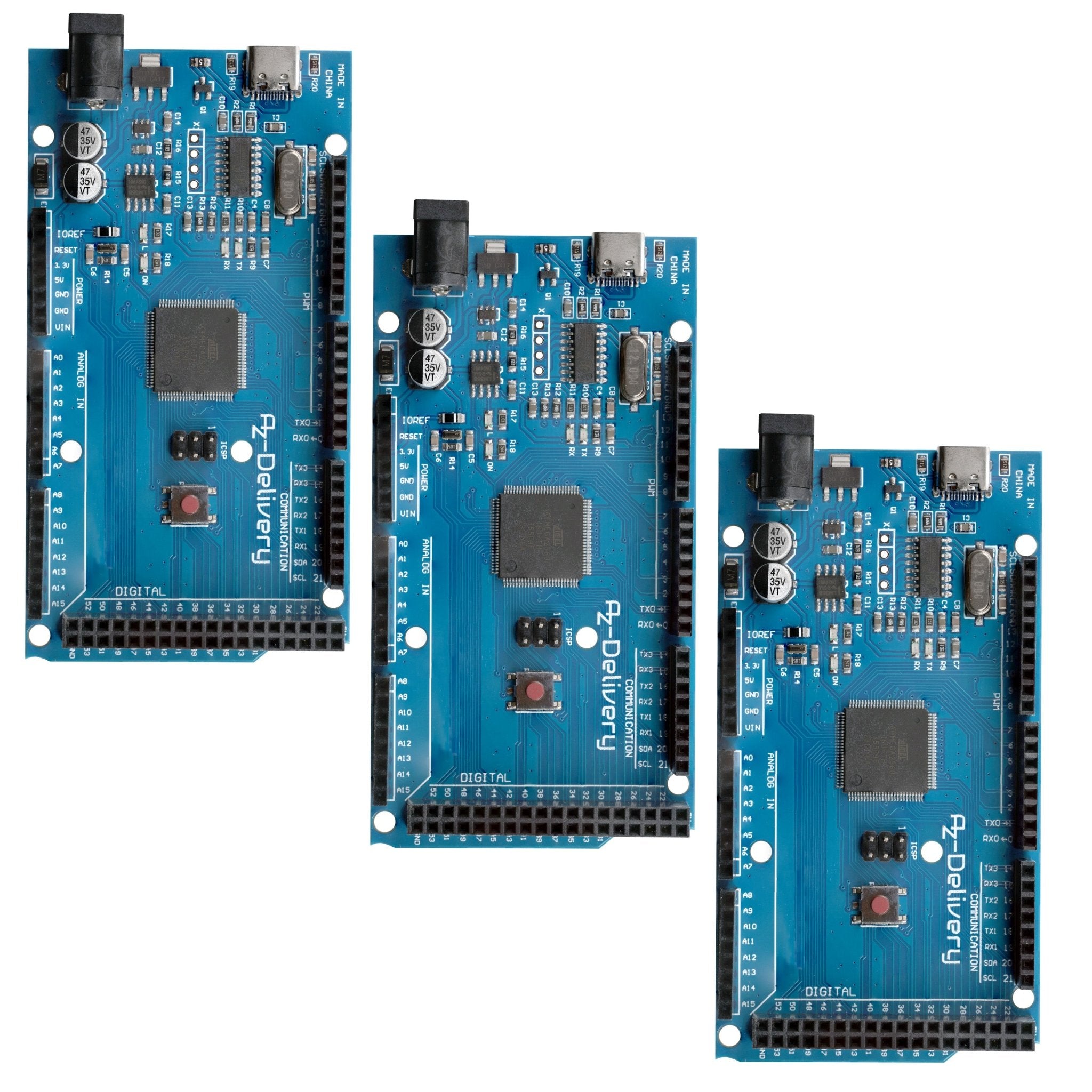 AZ - MEGA2560 - Board Mikrokontroller mit USB - C Anschluss Entwicklungsboard kompatibel mit Arduino - AZ - Delivery