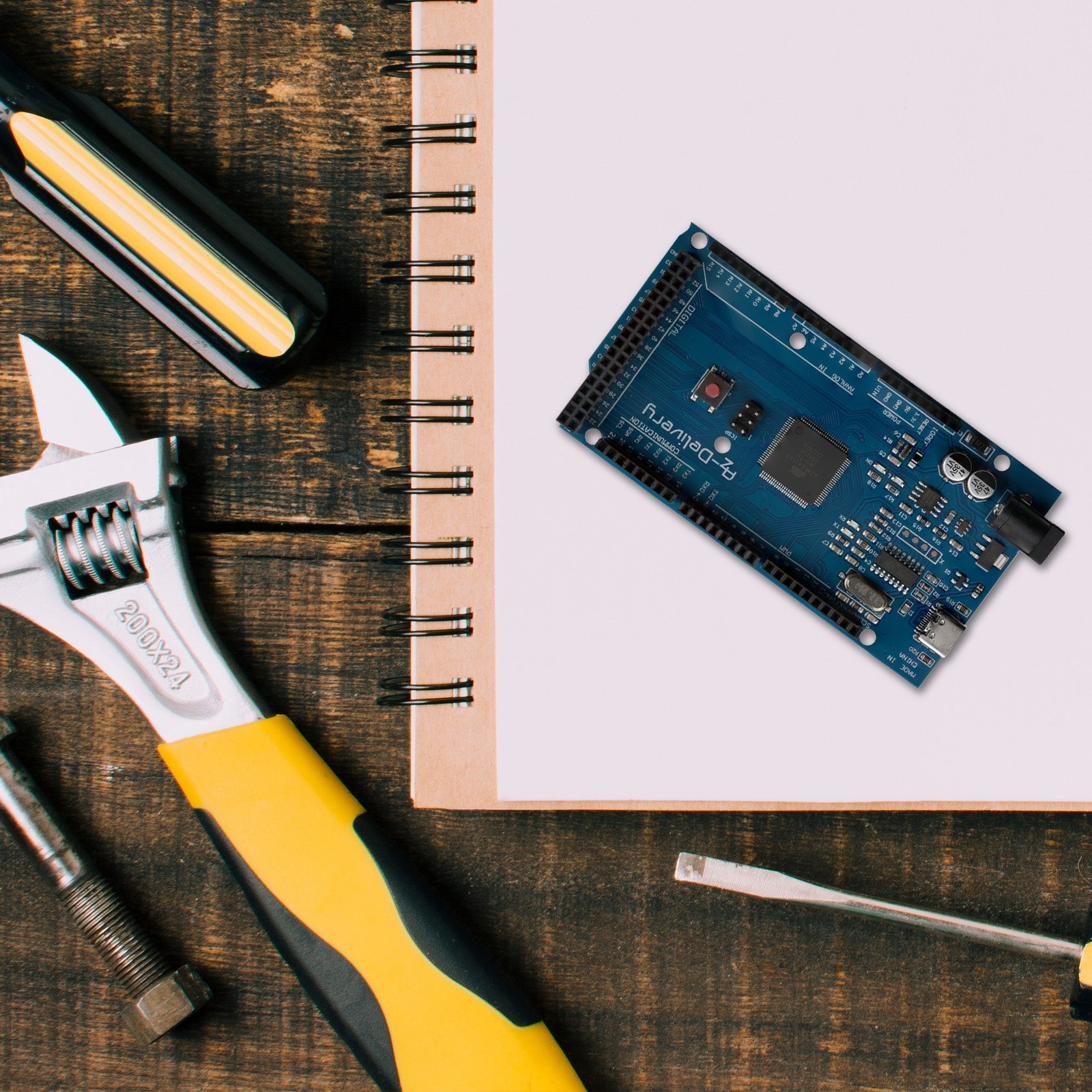 AZ - MEGA2560 - Board Mikrokontroller mit USB - C Anschluss Entwicklungsboard kompatibel mit Arduino - AZ - Delivery