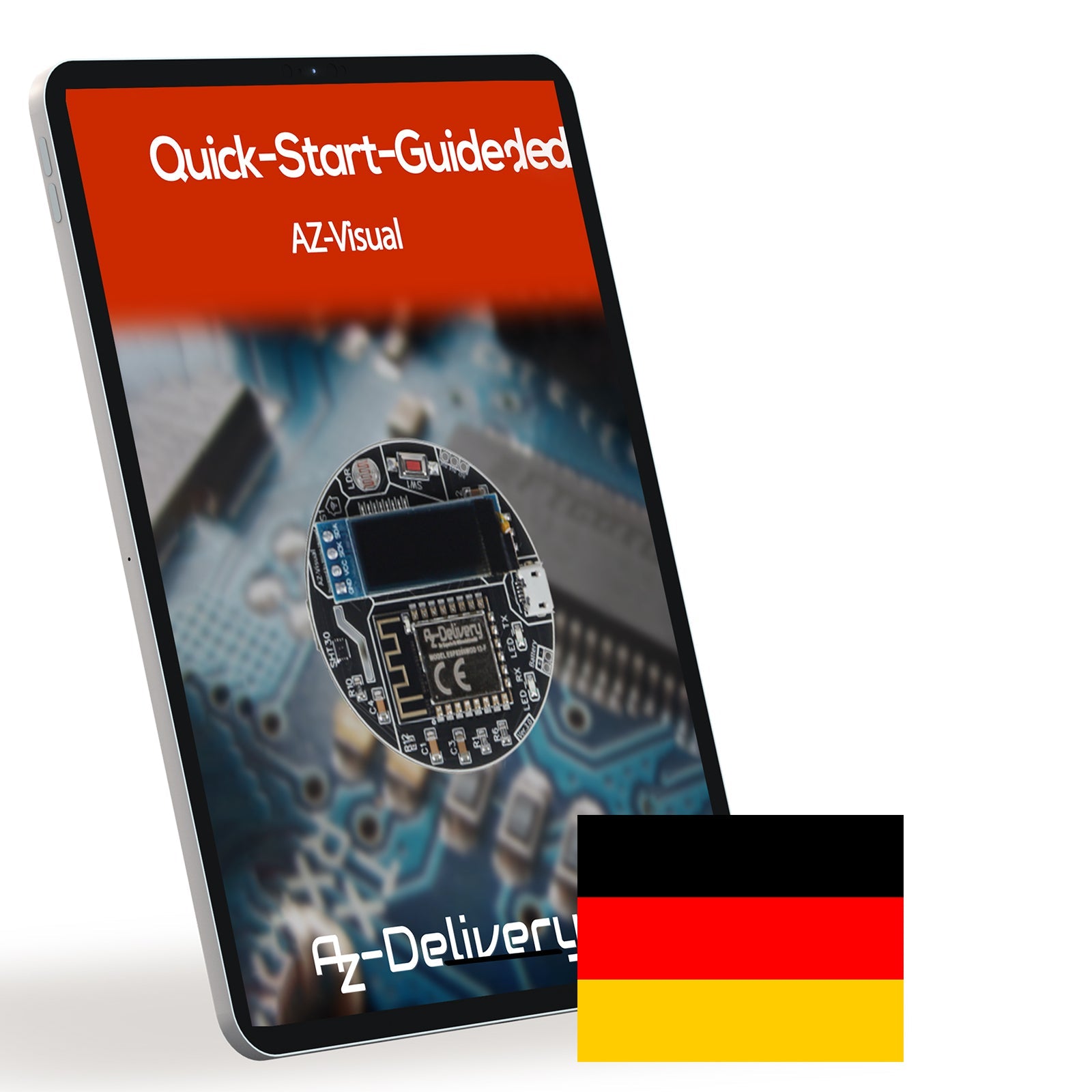 AZ - Visual – ESP8266 - 12F Entwicklungsboard mit Temperatur - , Luftfeuchtigkeits - und Umgebungslichtsensor (SHT30 und LDR) + OLED - Display 0.91“ - AZ - Delivery