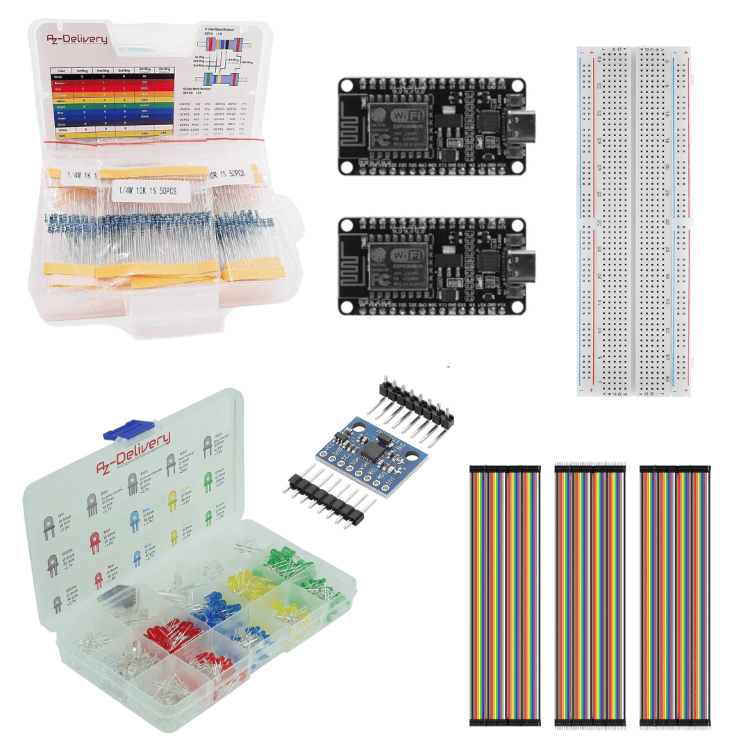 Bundle mit zwei ESP8266 zum Blog Weihnachtsgrüße per Schütteltext mit ESP32/8266 in MicroPython - AZ - Delivery