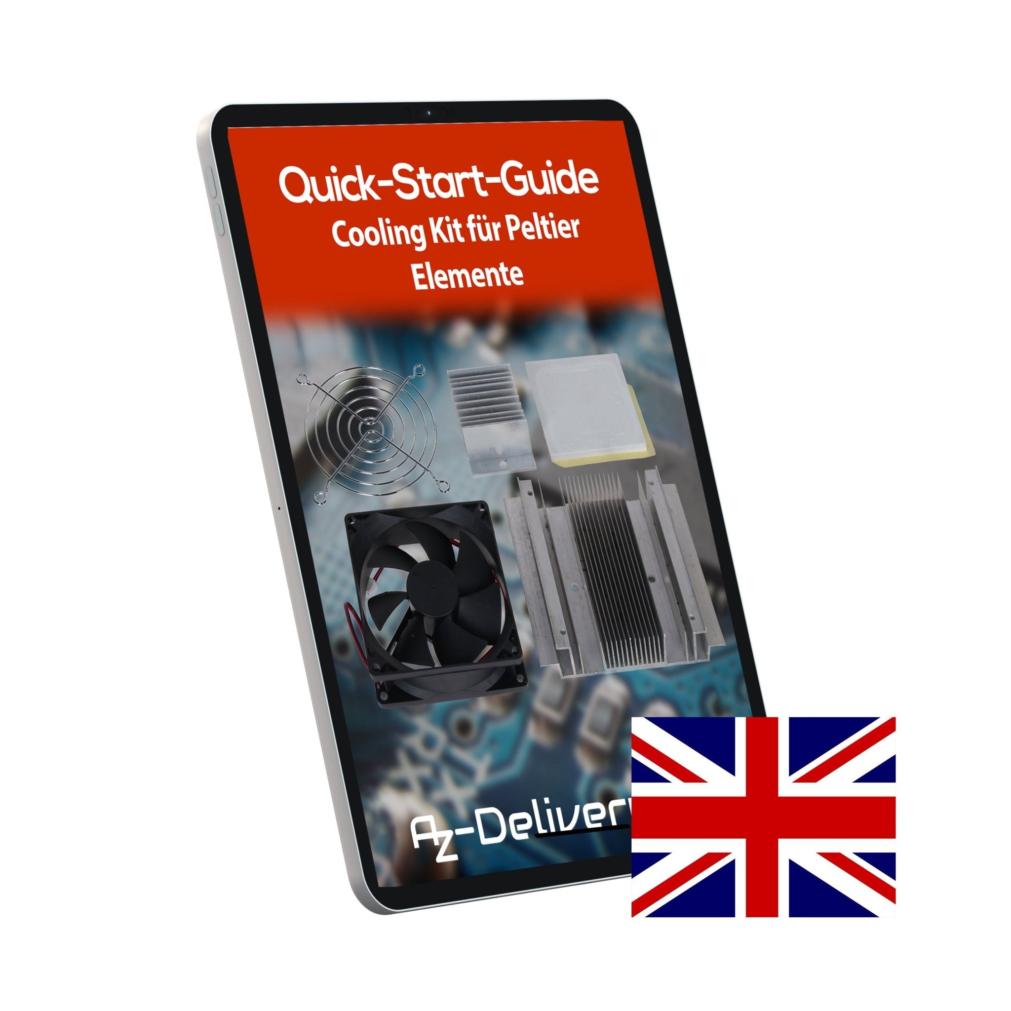 Cooling Kit für Peltier - Elemente – Kühlkörper & Lüfter - Set für thermoelektrische Kühlung – Aluminium - Heatsinks, 12V Lüfter, Zubehör für DIY - Projekte - AZ - Delivery