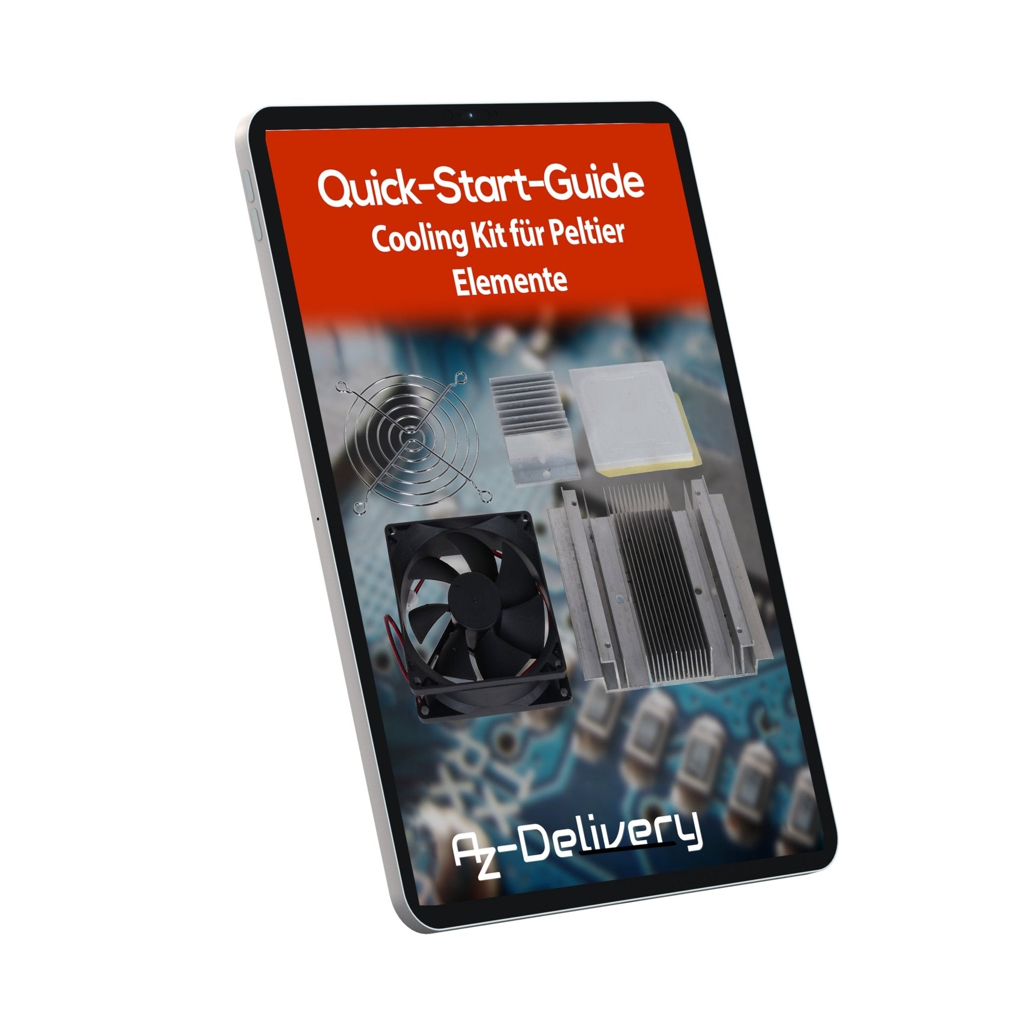 Cooling Kit für Peltier - Elemente – Kühlkörper & Lüfter - Set für thermoelektrische Kühlung – Aluminium - Heatsinks, 12V Lüfter, Zubehör für DIY - Projekte - AZ - Delivery