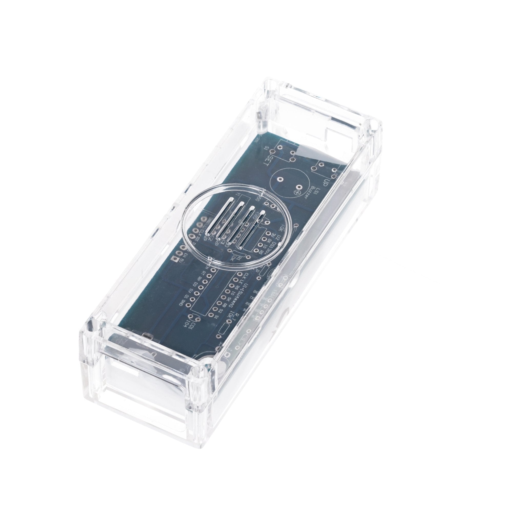 Digitaluhr Bausatz mit Acrylgehäuse – DIY Elektronik Uhr mit 4 - stelligem LED - Display – Arduino - kompatibles Löten für Anfänger – Bausatz zum Erlernen der Elektronik und Löten - AZ - Delivery