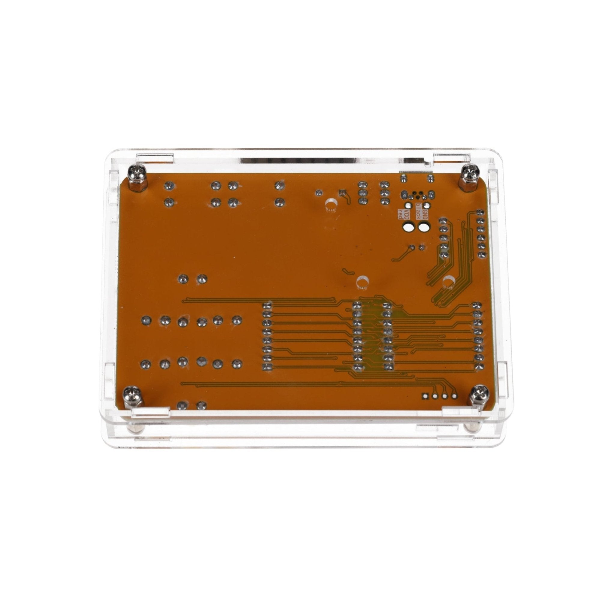 DIY Elektronik Bausatz - Spielekonsole mit transparenten Gehäuse, Retro Handheld Elektronik Kit für Anfänger & Fortgeschrittene, Lötset zum Löten Lernen & Basteln mit LED - Matrix und Punktanzeige - AZ - Delivery