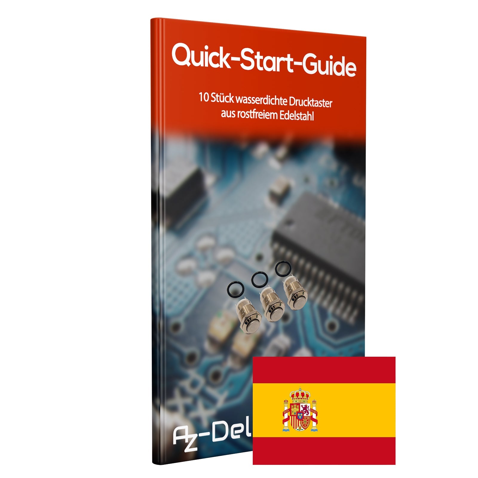 Drucktaster bis 36V, wasserdicht für Hupenknopfschalter, Türklingelschalter, Netzschalter, elektrische Geräte 12mm Durchmesser - AZ - Delivery