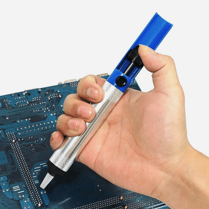 Entlötpumpe Lötpumpe Lötsauger Desoldering Pump – Lötzinn Entferner für Elektronik & Platinen – Manuelle Vakuum Entlötwerkzeug mit Hitzebeständiger Düse – Lötzubehör für Reparaturen & DIY - AZ - Delivery