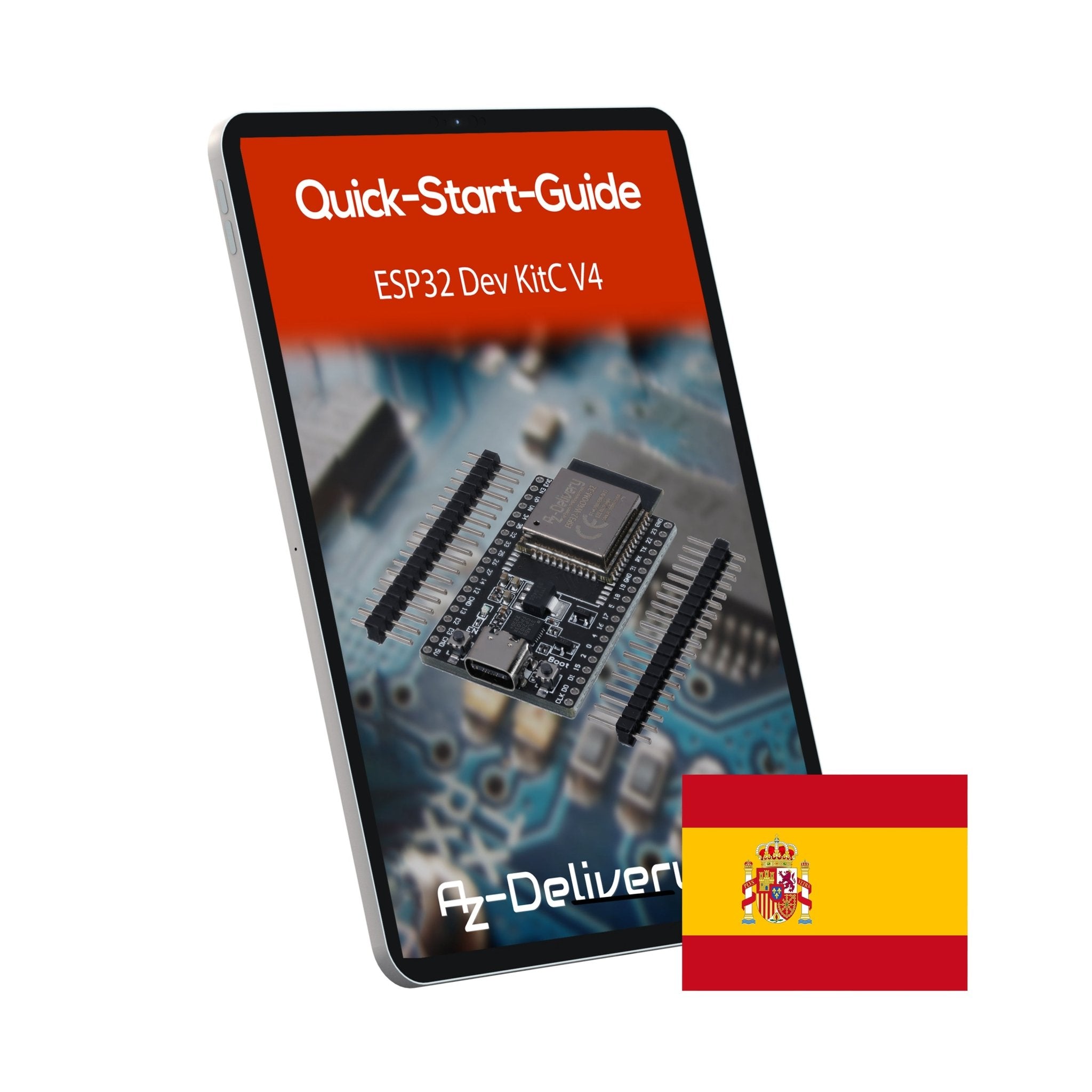 ESP32 Board Dev Kit C V4 NodeMCU WLAN WiFi Development Board unverlötet - AZ - Delivery