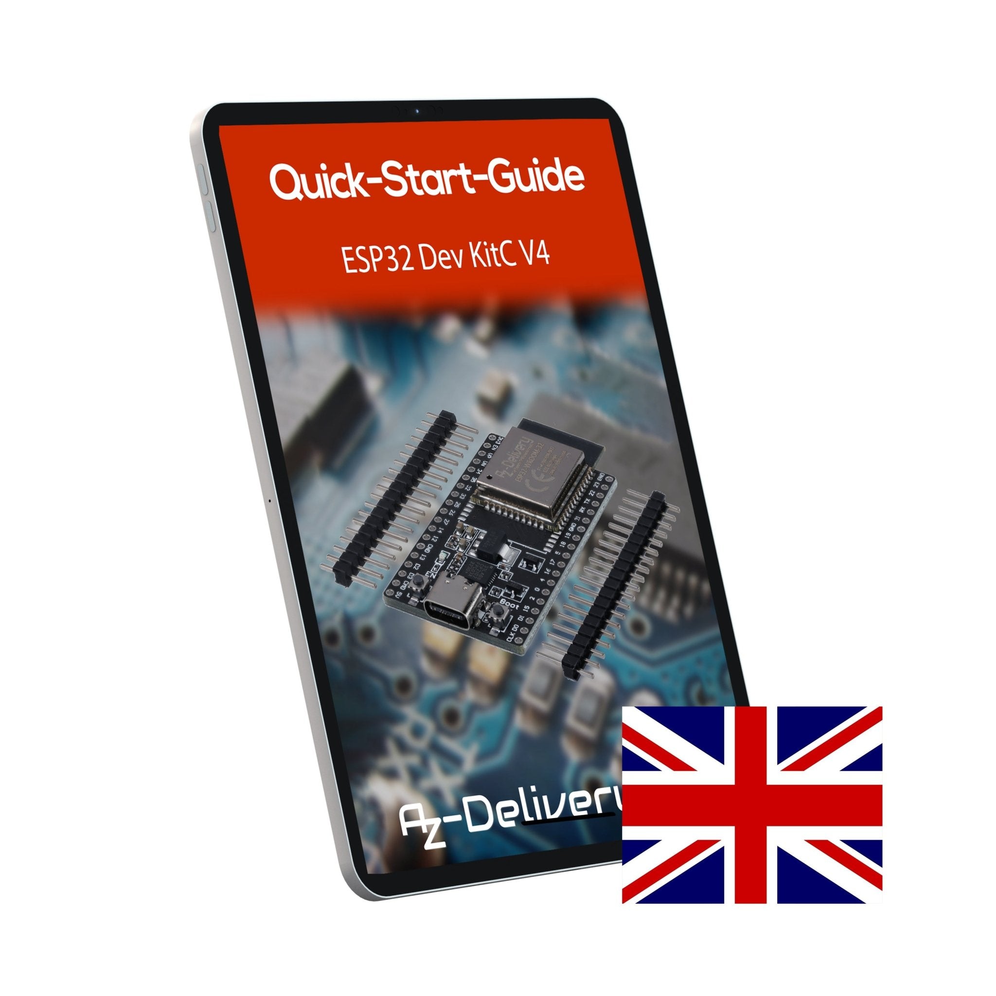 ESP32 Board Dev Kit C V4 NodeMCU WLAN WiFi Development Board unverlötet - AZ - Delivery