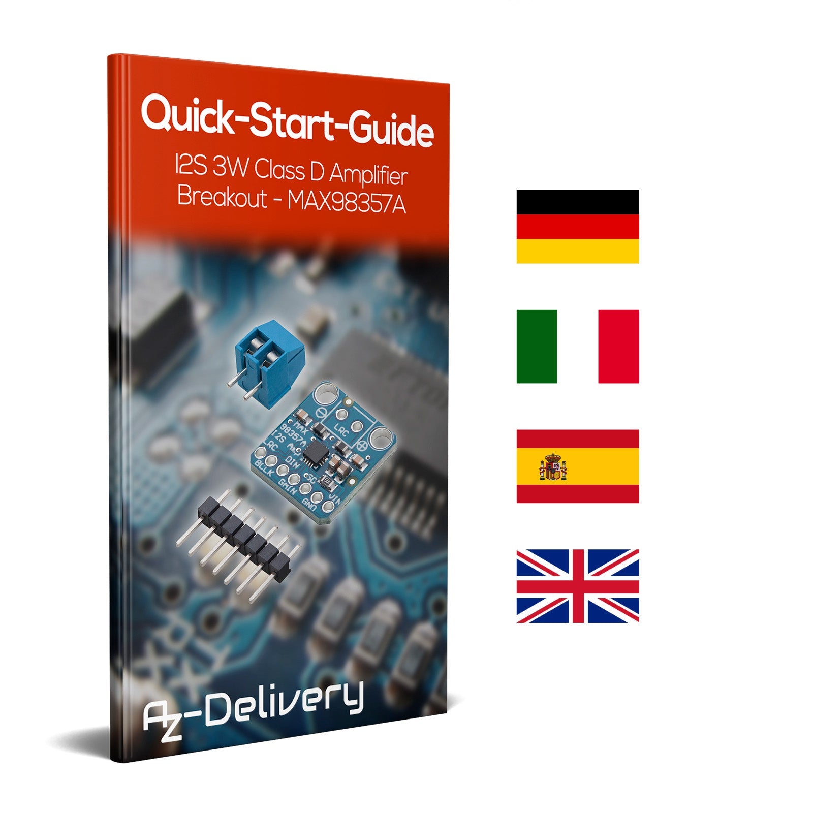 I2S 3W Klasse D Amplifier Breakout Modul - MAX98357A - AZ - Delivery