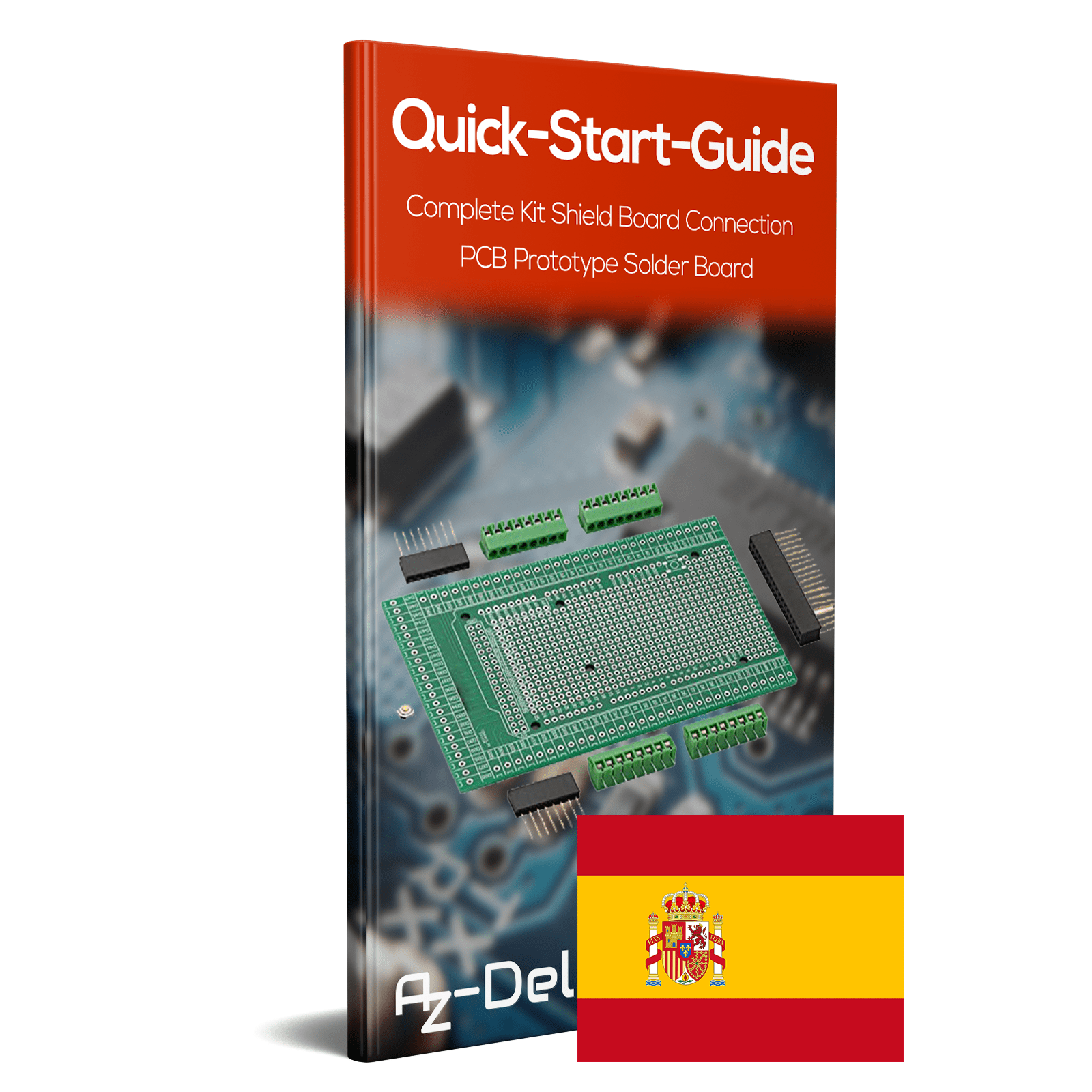 Komplettes PCB Shield Board Kit für PCB Prototyping kompatibel mit Mega 2560 R3 - AZ - Delivery