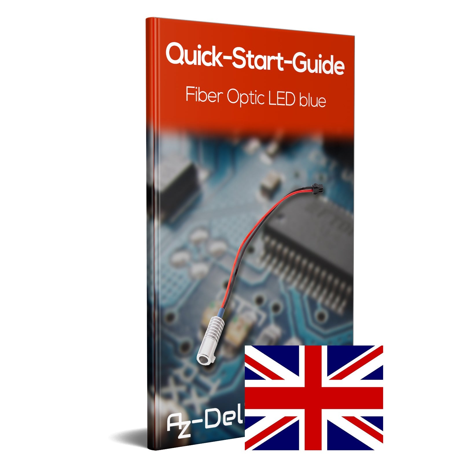 LED Ambientebeleuchtung 1,8 W DC 12V Innenraumbeleuchtung mit optischer Faser für DIY Raum Beleuchtung und DIY Projekte Blau - AZ - Delivery