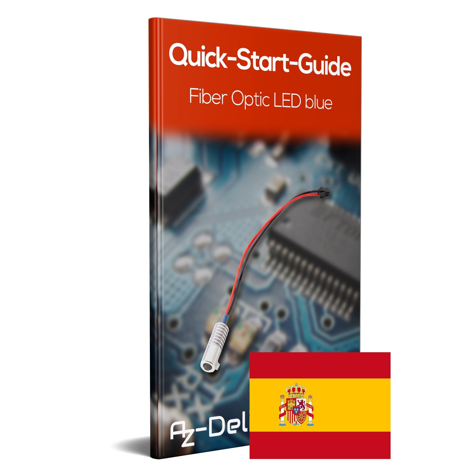 LED Ambientebeleuchtung 1,8 W DC 12V Innenraumbeleuchtung mit optischer Faser für DIY Raum Beleuchtung und DIY Projekte Blau - AZ - Delivery