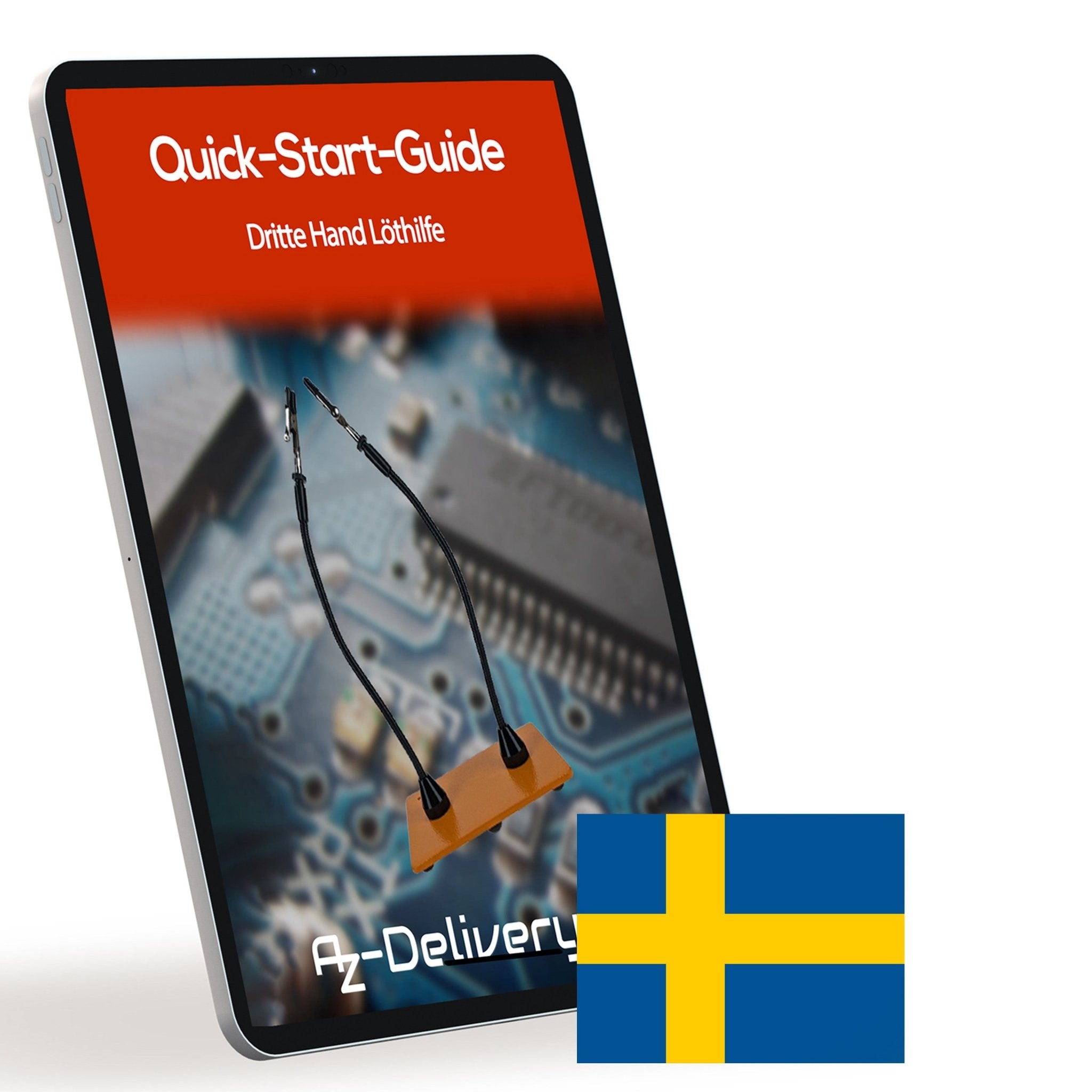 Magnetische Dritte Hand Lötstation – Professionelle Löthilfe mit 2 Verstellbaren Helfenden Armen - AZ - Delivery