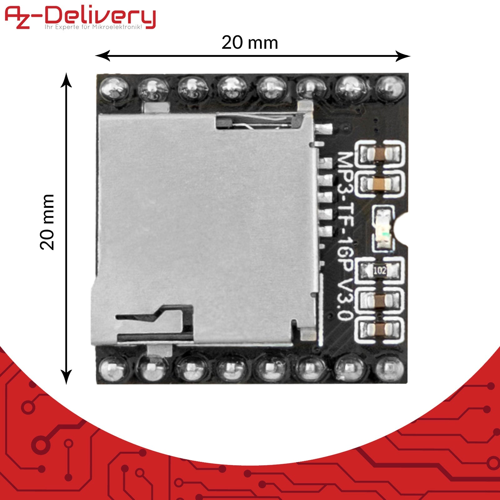 Mini MP3 Player Master Module - AZ - Delivery
