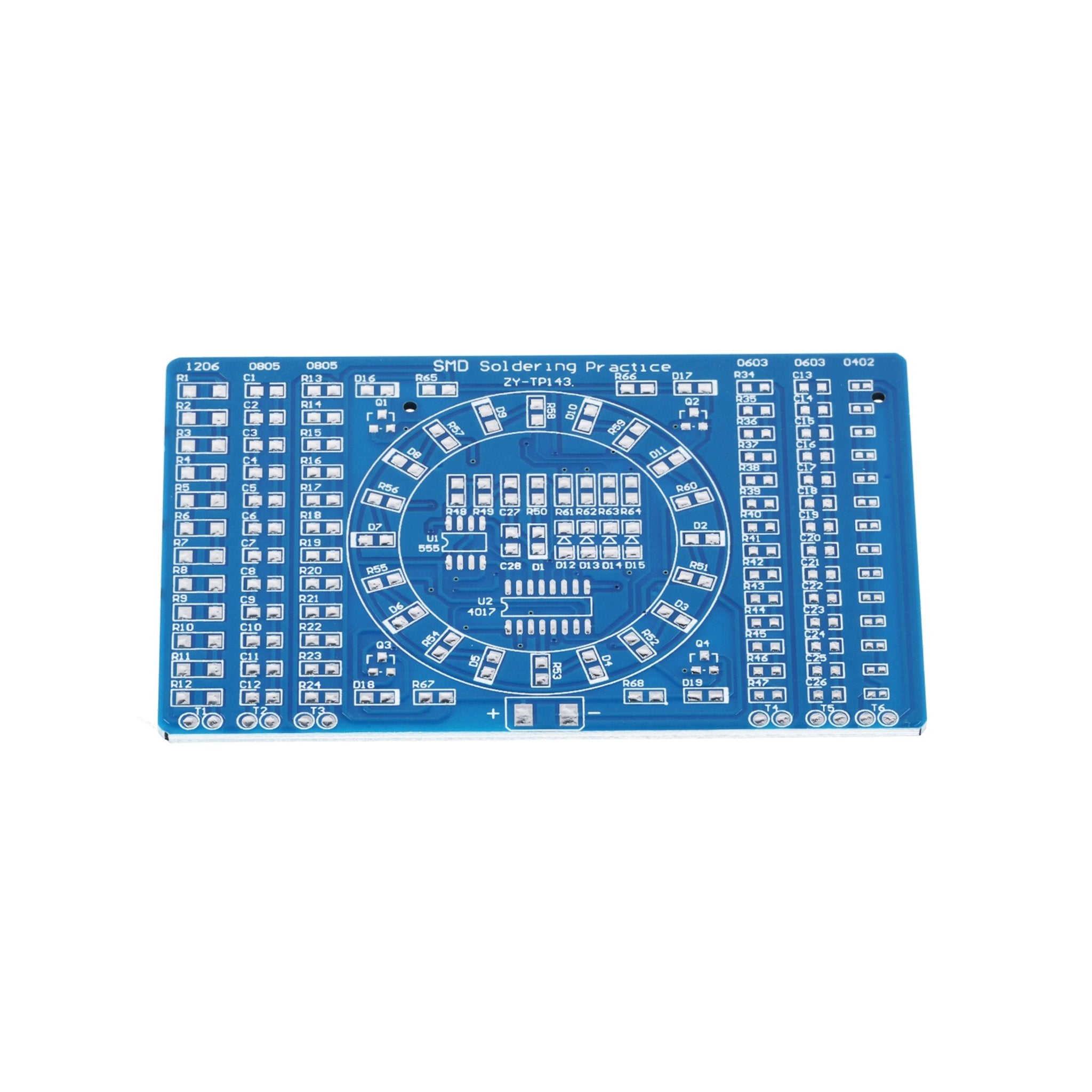 NE555 SMD Löten Übungsplatine DIY Kit - LED Modul zum Löten Lernen, Set mit Lötbausatz - Elektronisches Soldering Kit für Lötübungen - AZ - Delivery