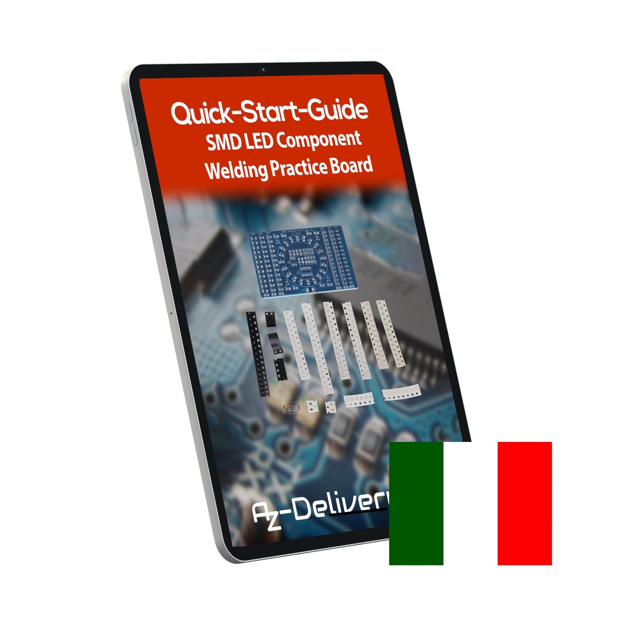 NE555 SMD Löten Übungsplatine DIY Kit - LED Modul zum Löten Lernen, Set mit Lötbausatz - Elektronisches Soldering Kit für Lötübungen - AZ - Delivery