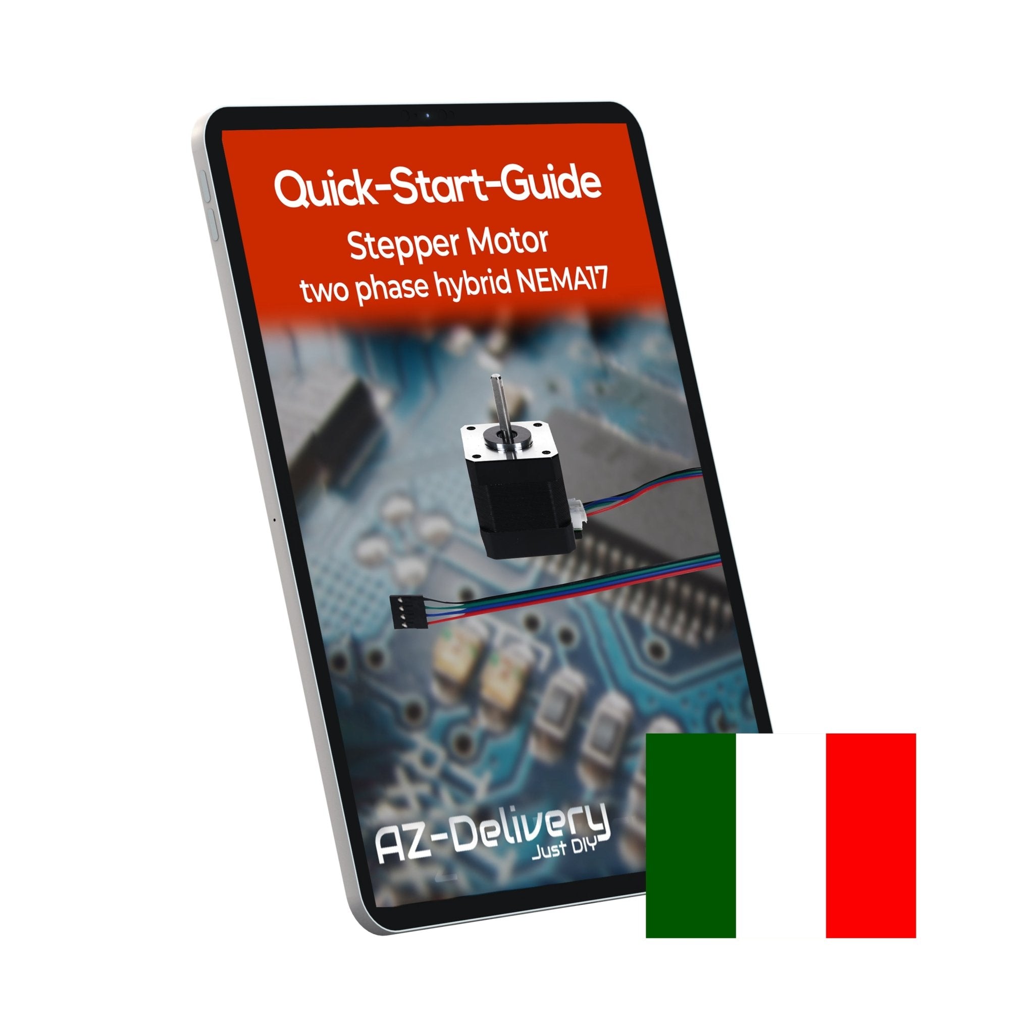 NEMA 17 Schrittmotor 12V 28Nm 1.8° 2 - Phasen Hybrid Stepper Motor mit 1m Kabel, kompatibel mit Arduino, 3D - Druckern, CNC - Maschinen und Robotik - AZ - Delivery