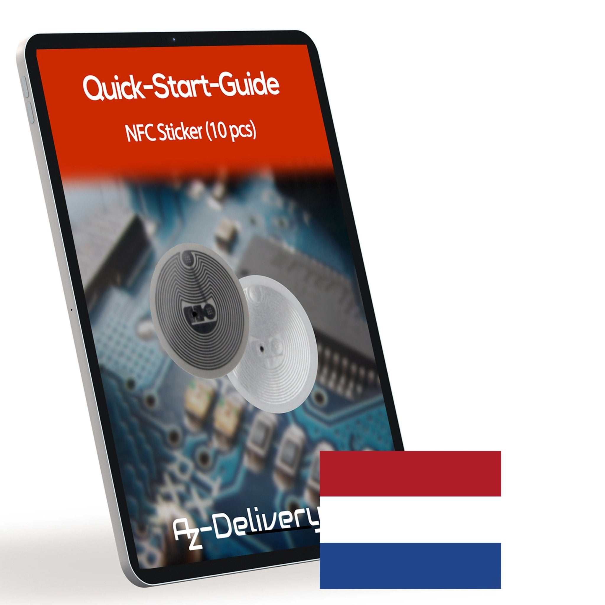 NFC Tag Sticker NTAG215 540 Byte Speicher, Wiederverwendbar & Voll Programmierbar - AZ - Delivery