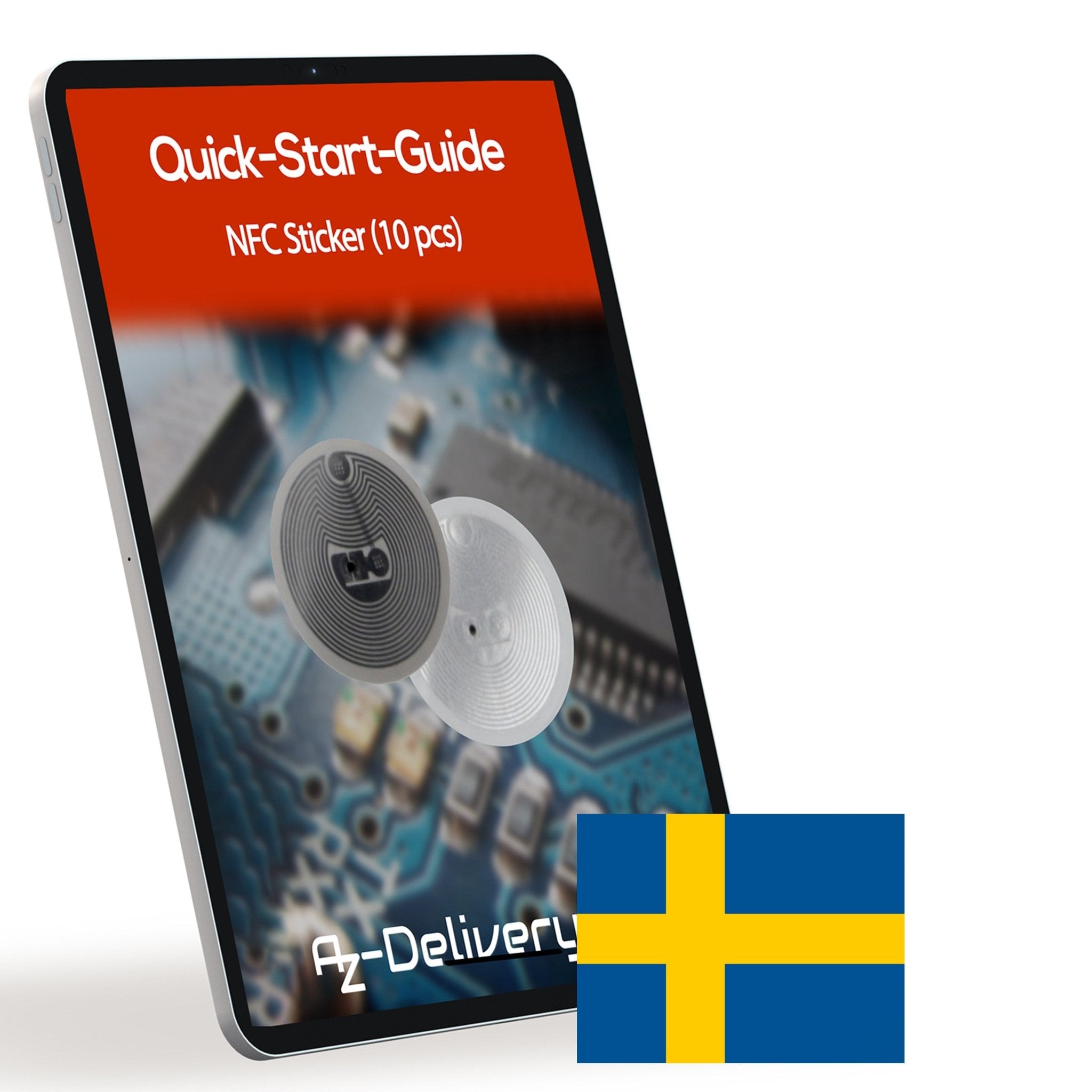 NFC Tag Sticker NTAG215 540 Byte Speicher, Wiederverwendbar & Voll Programmierbar - AZ - Delivery