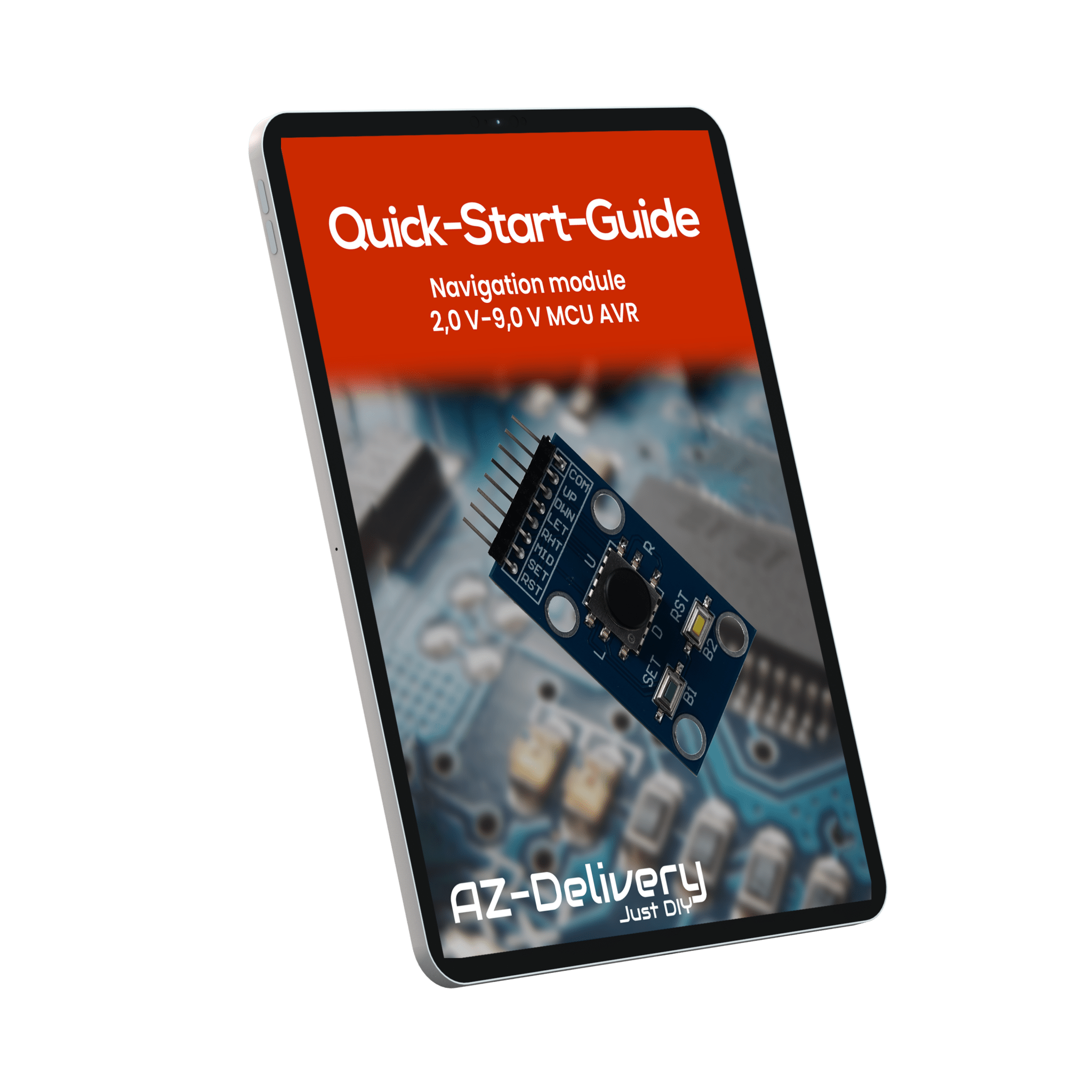 Projekt - /Menü - Navigations Modul mit Joystick und Tastern kompatibel mit Arduino und Raspberry Pi – Digitales Eingabemodul zur Menüsteuerung und Projekt - Navigation - AZ - Delivery