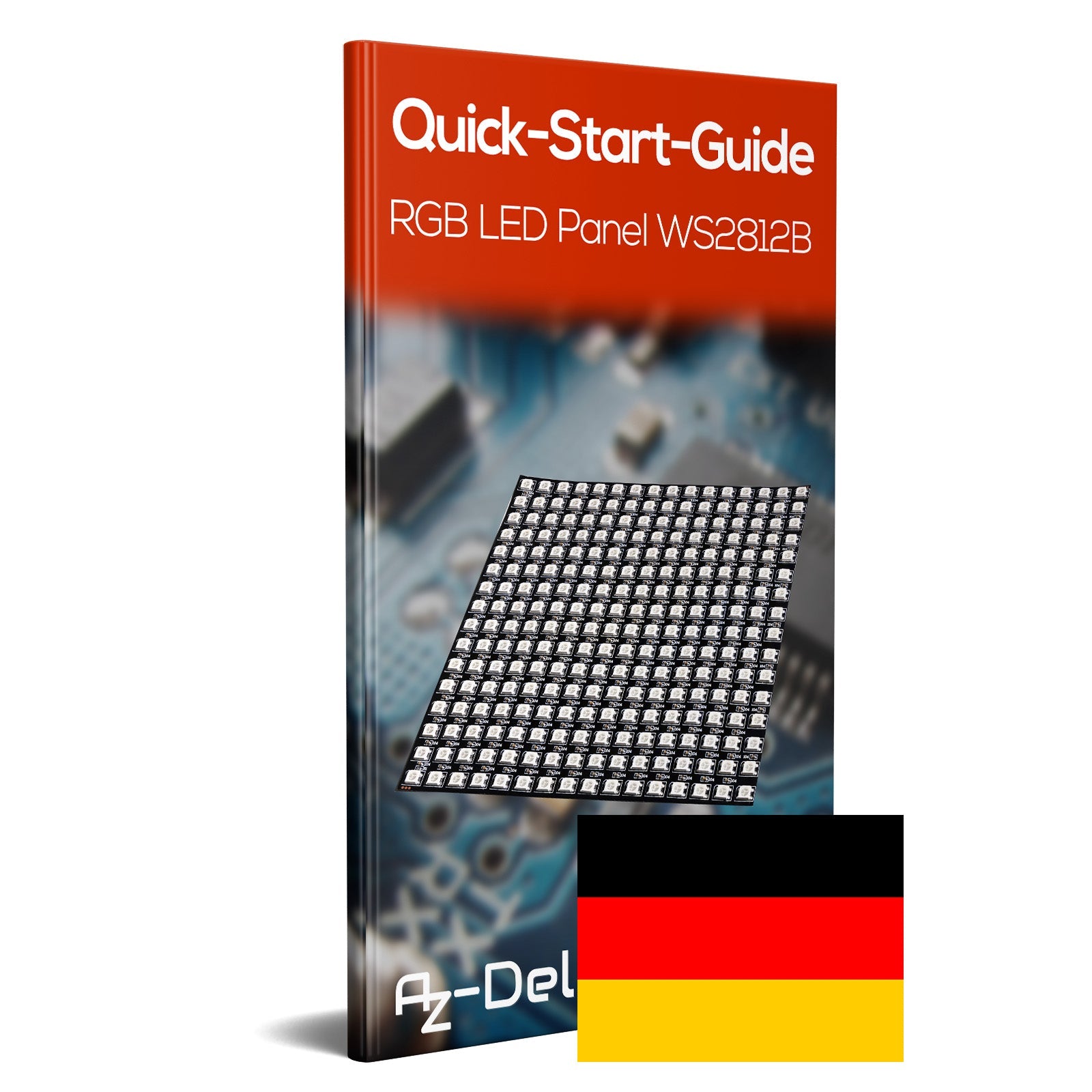 RGB LED Panel WS2812B 16x16 256 LEDs Flexibel Led Matrix IC Einzeladressierbare Vollfarbfunktionen mit DC5V Kompatibel mit Raspberry Pi - AZ - Delivery