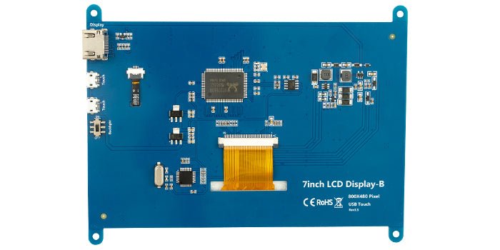 RPI Touch Display 7" Kapazitiv - Touchscreen 7 Zoll, 7 Inch Mini HDMI Display, 7 Inch Raspberry Pi Screen Monitor, 7 - Zoll HDMI - Monitor, Kompatibel mit Raspberry Pi - AZ - Delivery