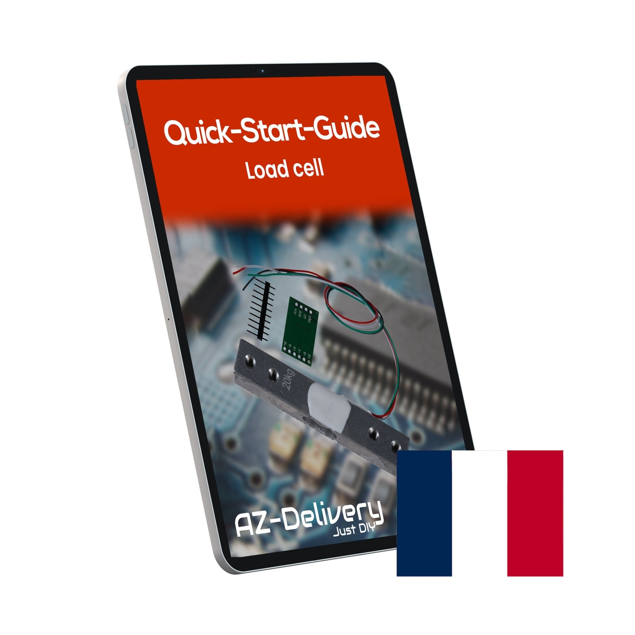 Wägezelle 20 kg mit HX711 Modul – Präzisionssensor zur Gewichtsmessung kompatibel mit Arduino & Raspberry Pi – Set inkl. Verstärker - ADC zur Kraftmessung - AZ - Delivery