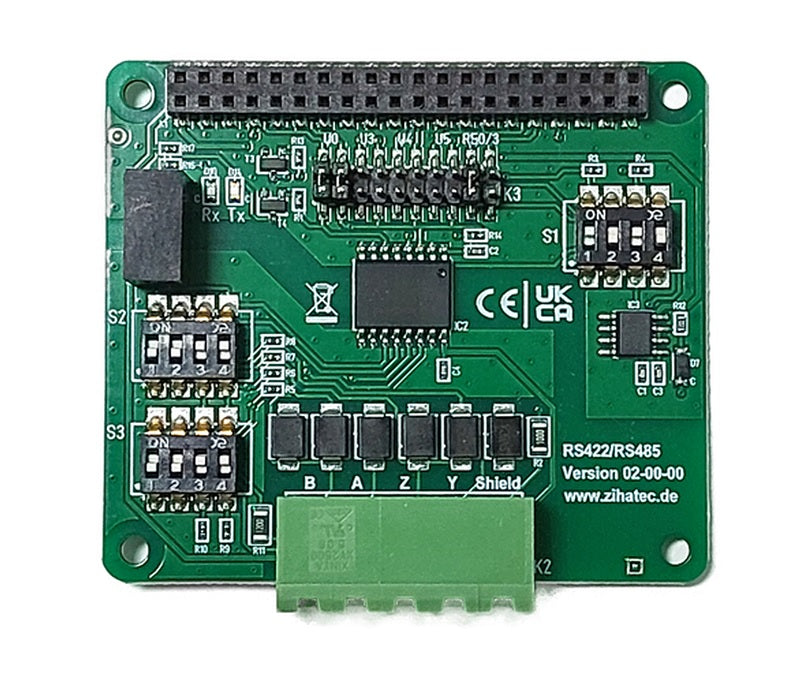 RS422 / RS485 HOED voor Raspberry Pi met elektrische isolatie