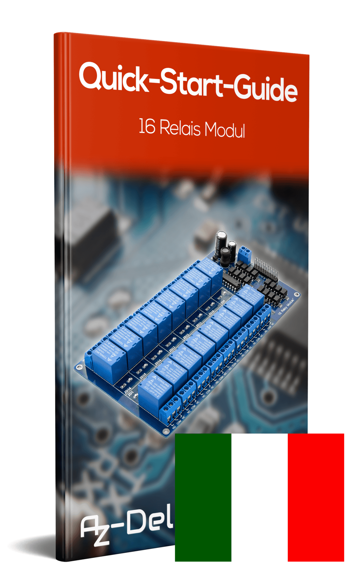 16-channel relay module 12V with optocoupler low-level trigger