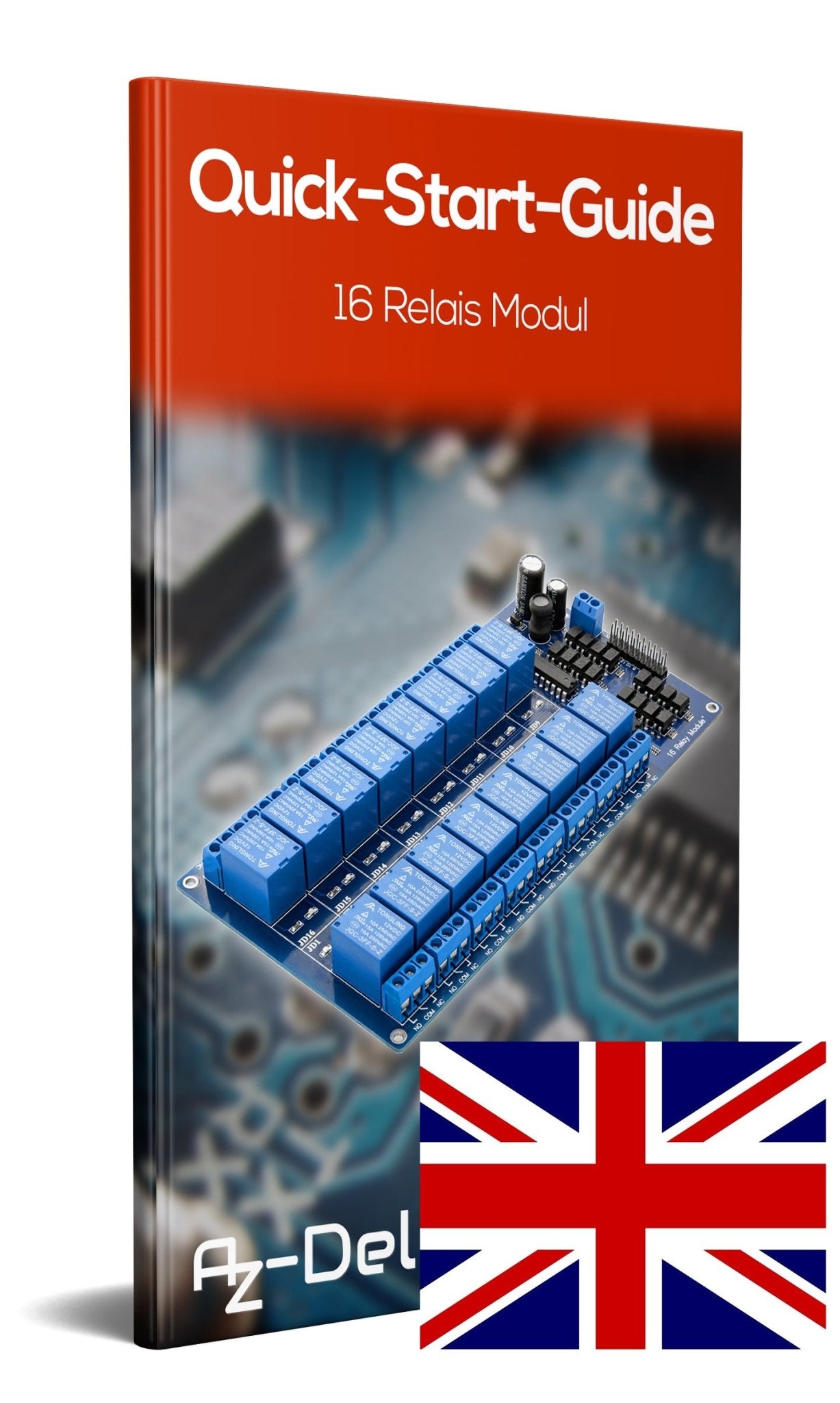 16-channel relay module 12V with optocoupler low-level trigger