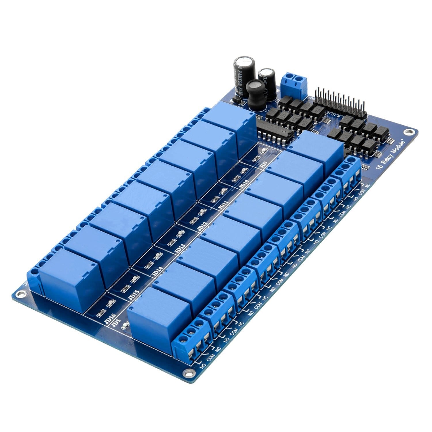 Module 16 relais 12V avec déclencheur de bas niveau optocoupleur compatible  avec Arduino
