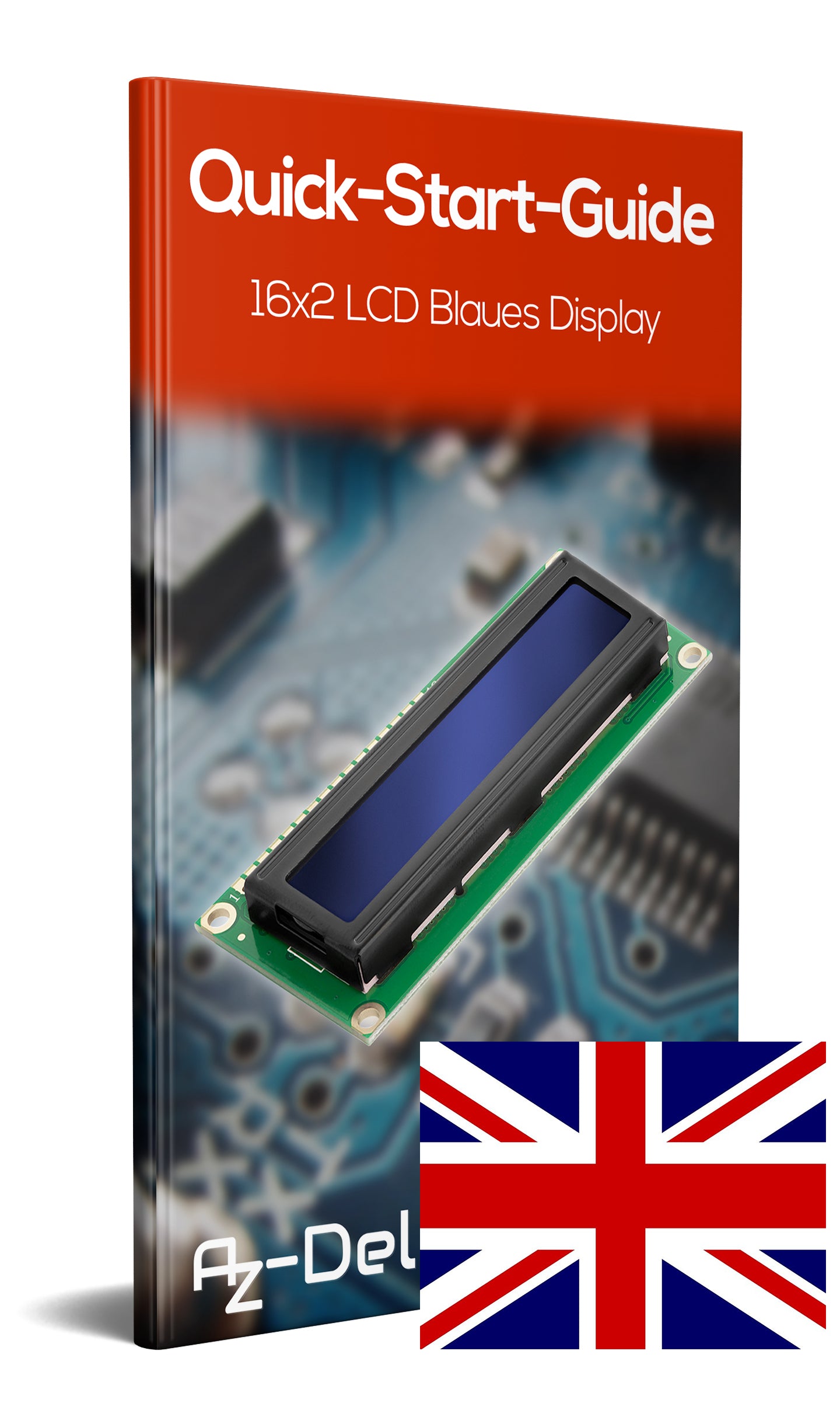 HD44780 1602 LCD Modul Display 2x16 Zeichen (mit blauem Hintergrund)