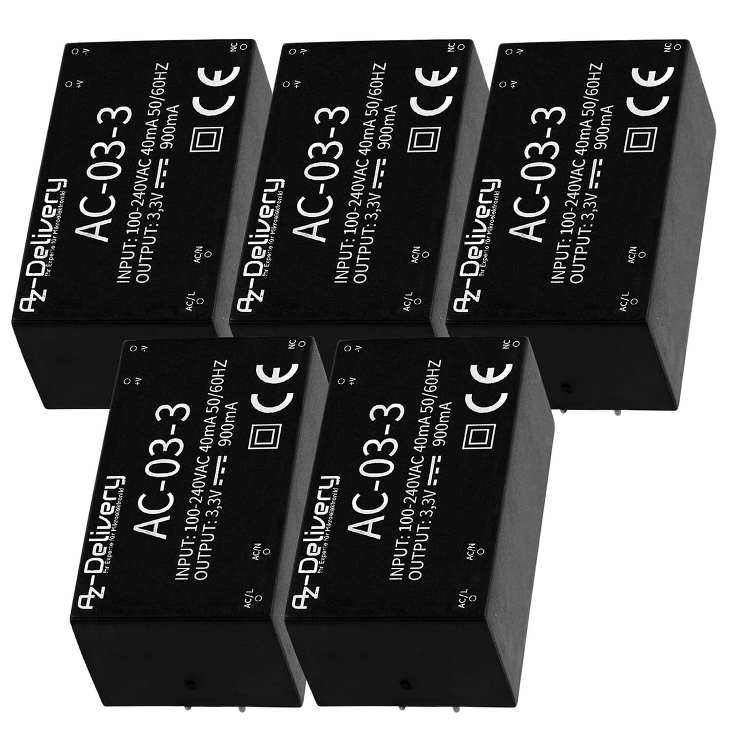 220V zu 3.3V Mini-Netzteil kompatibel mit Arduino und Raspberry Pi