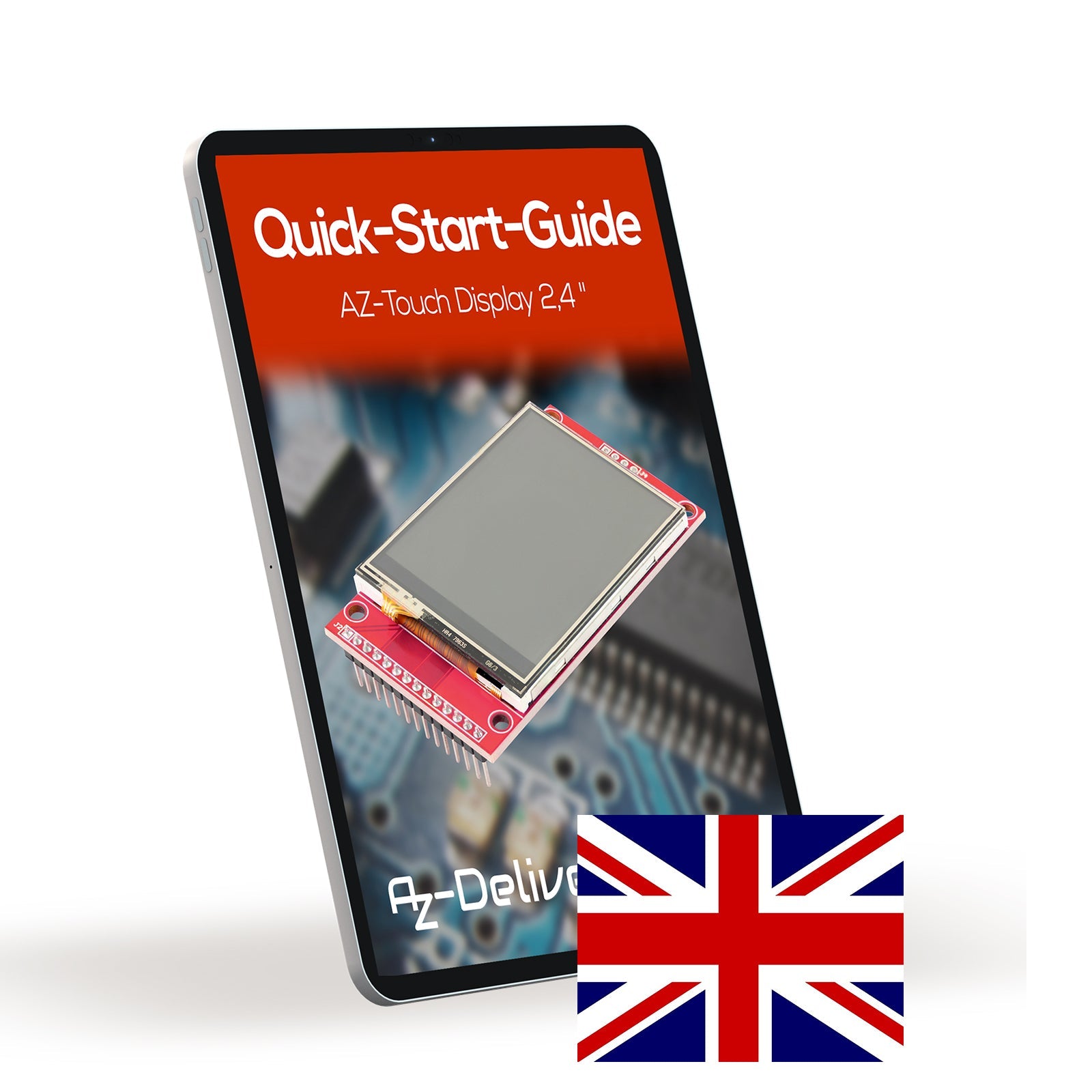 2,4 Zoll LCD TFT Touch Display - Kompatibel mit Arduino und Raspberry Pi - 320x240 Auflösung, ILI9341 Treiber, SPI Schnittstelle - AZ-Delivery