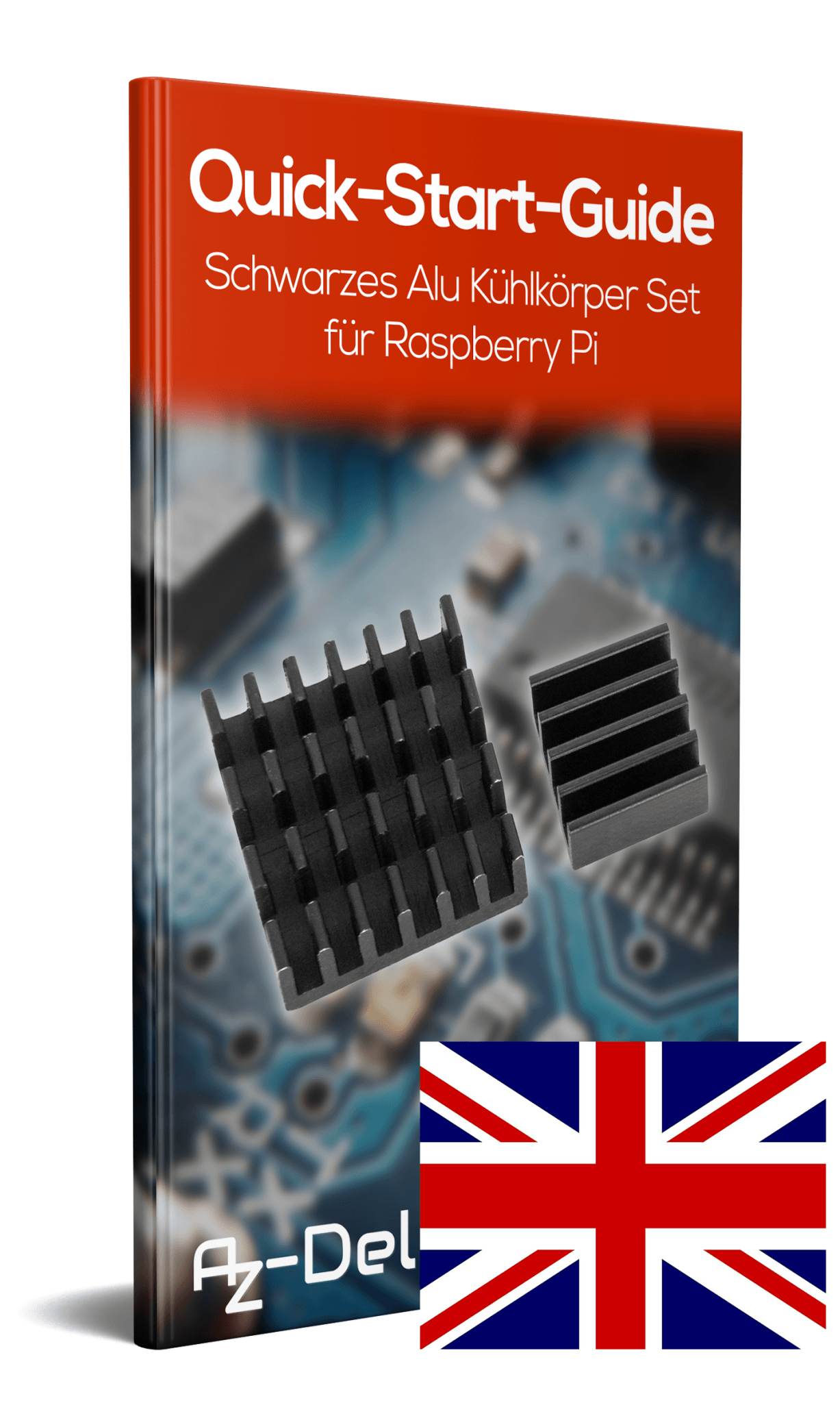 Zwarte aluminium heatsink Ingesteld voor de Raspberry Pi Model 3 B